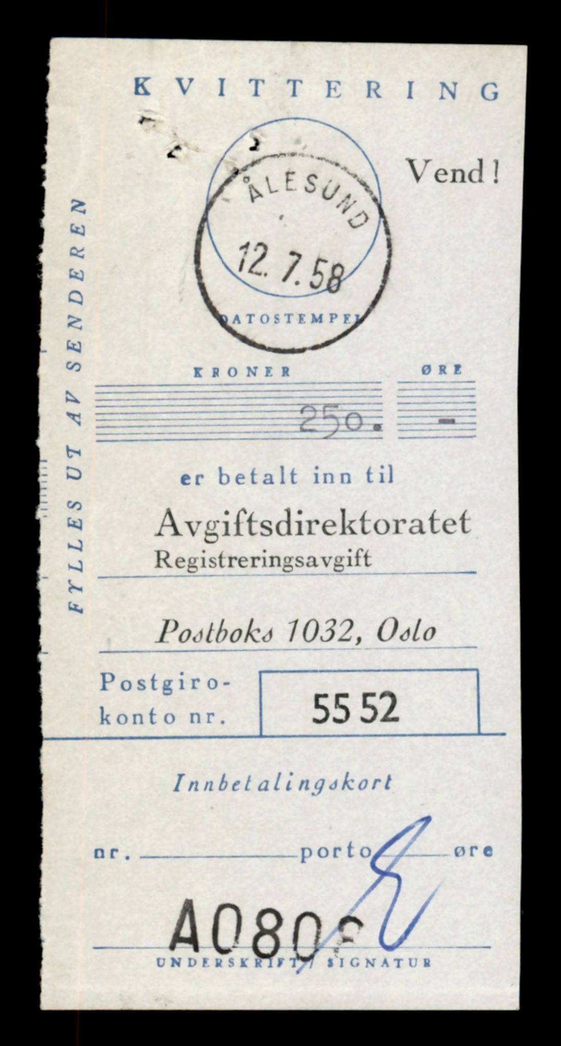 Møre og Romsdal vegkontor - Ålesund trafikkstasjon, SAT/A-4099/F/Fe/L0006: Registreringskort for kjøretøy T 547 - T 650, 1927-1998, p. 15