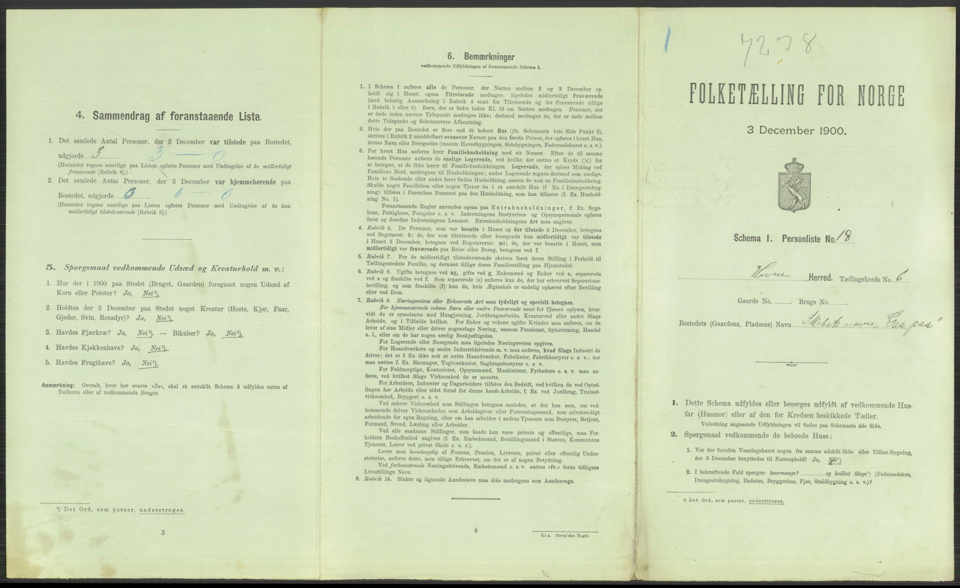 RA, 1900 Census - ship lists from ships in Norwegian harbours, harbours abroad and at sea, 1900, p. 3223