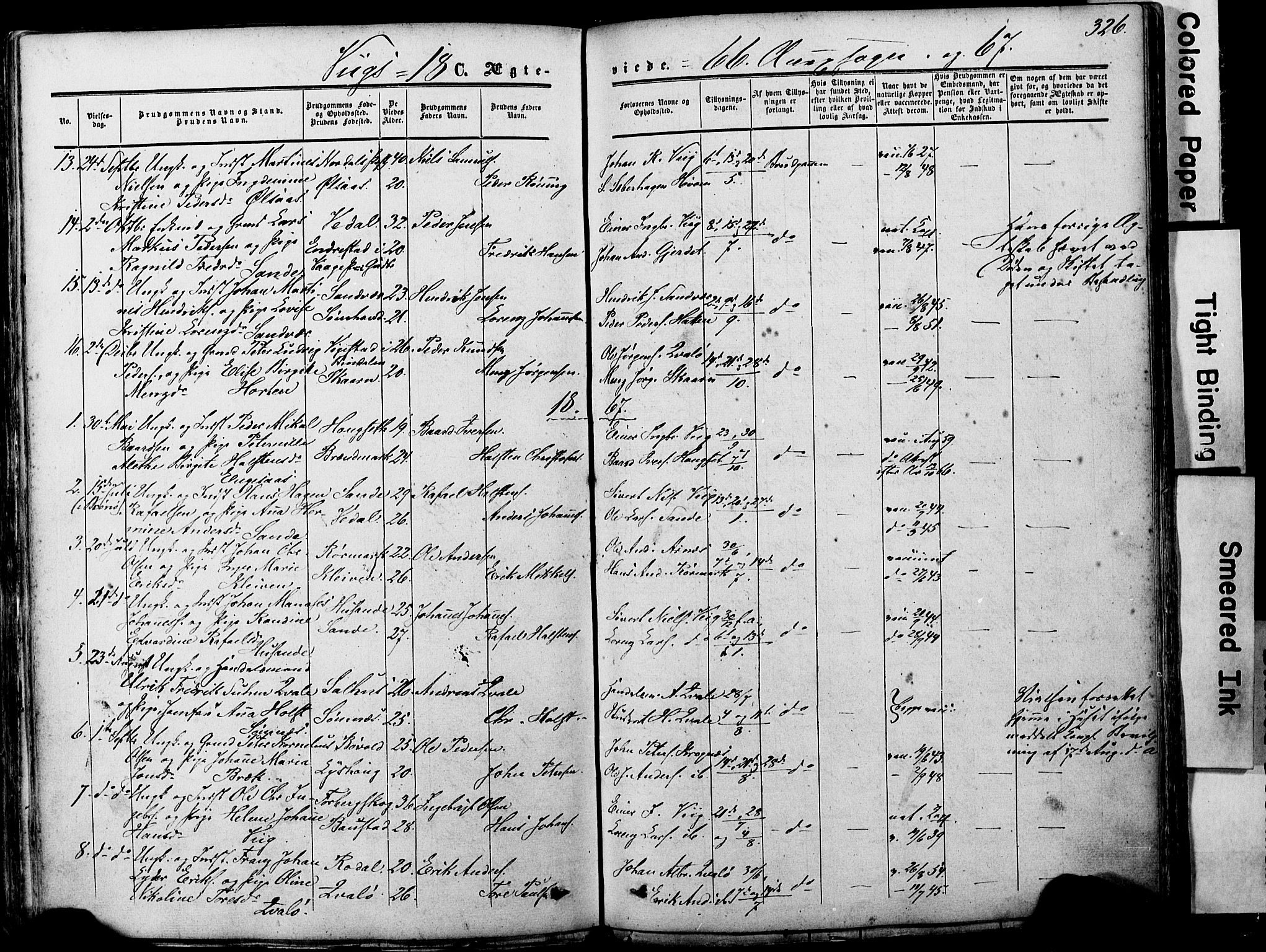 Ministerialprotokoller, klokkerbøker og fødselsregistre - Nordland, SAT/A-1459/812/L0176: Parish register (official) no. 812A05, 1834-1874, p. 326