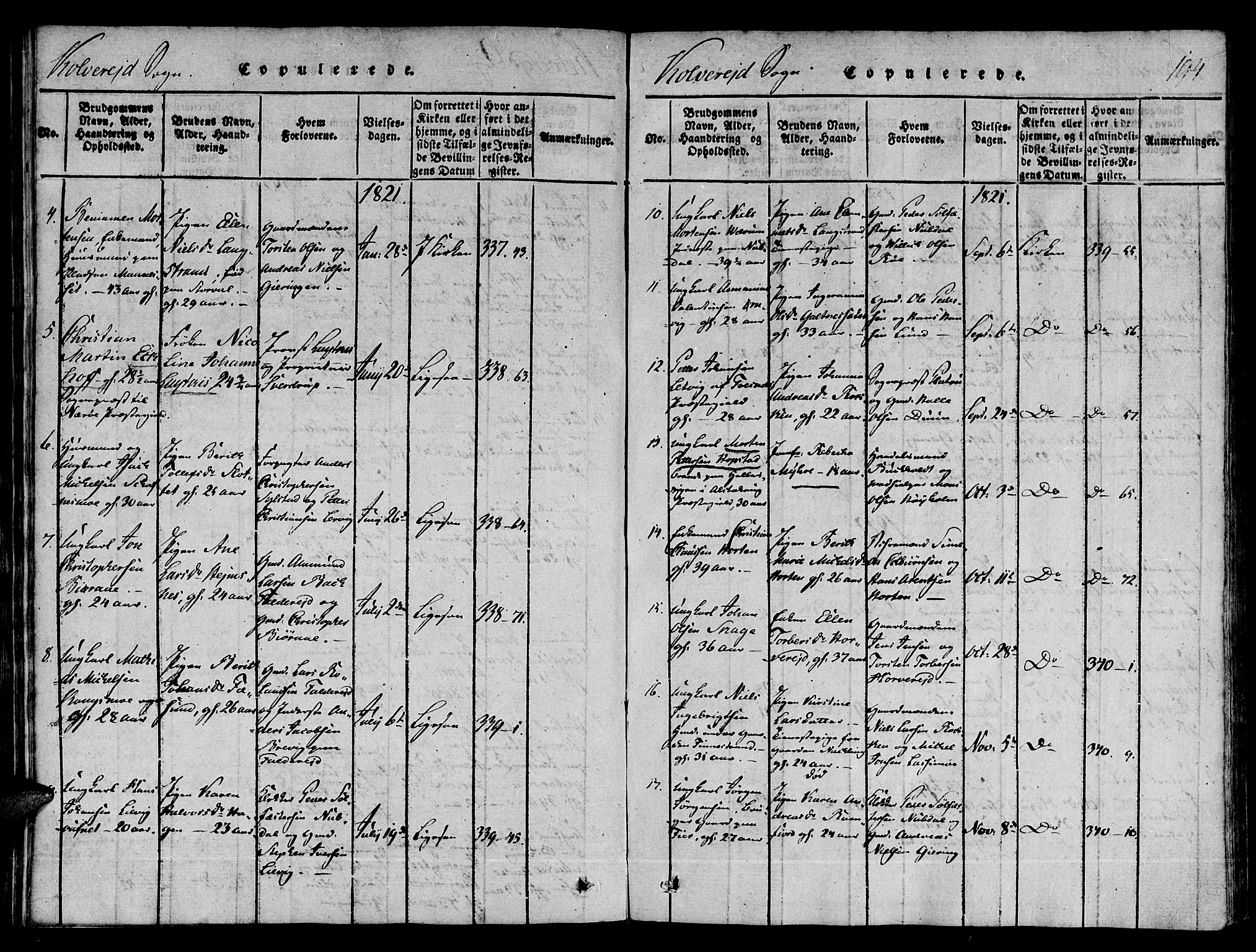 Ministerialprotokoller, klokkerbøker og fødselsregistre - Nord-Trøndelag, SAT/A-1458/780/L0636: Parish register (official) no. 780A03 /1, 1815-1830, p. 194