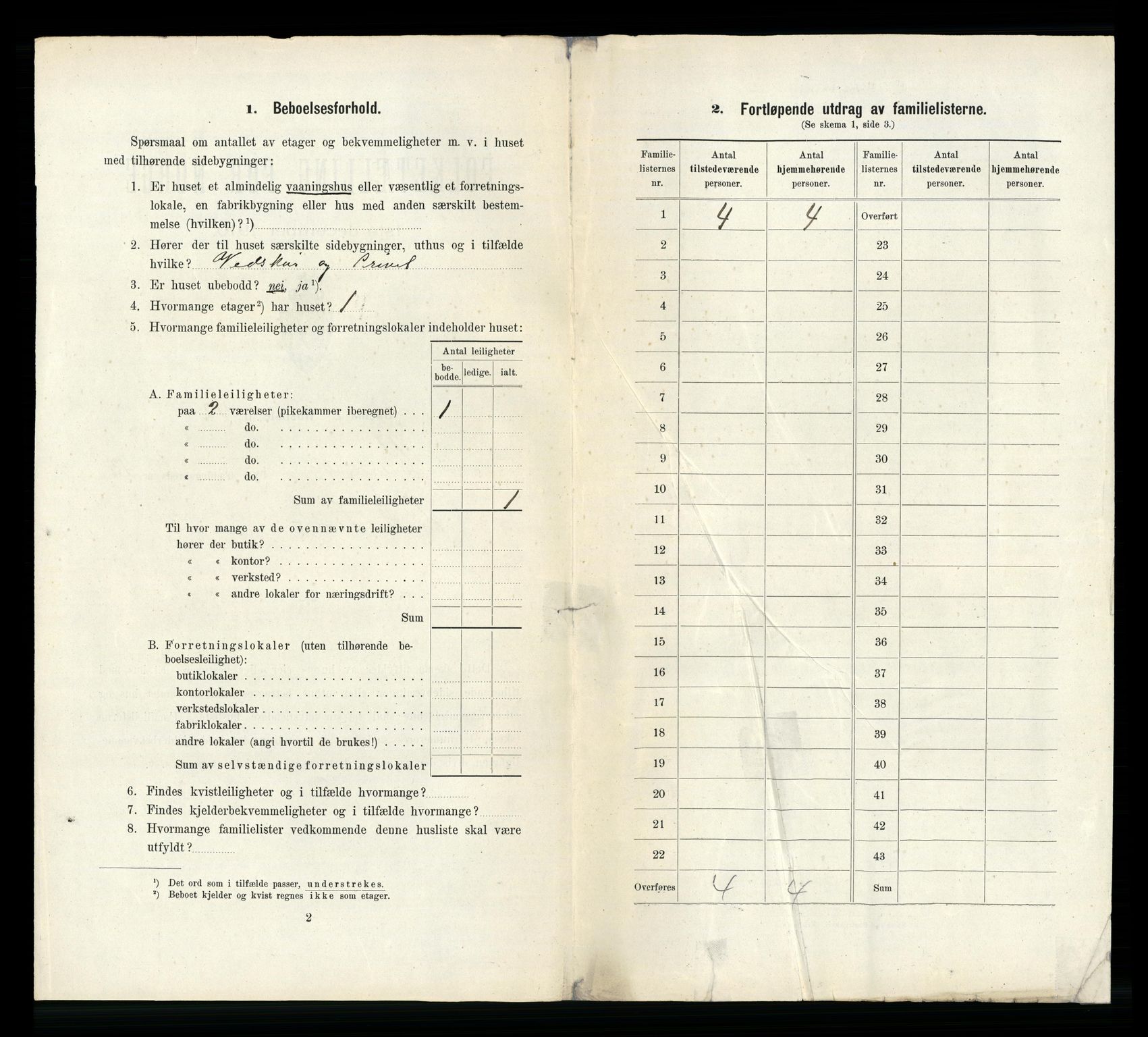 RA, 1910 census for Larvik, 1910, p. 4386