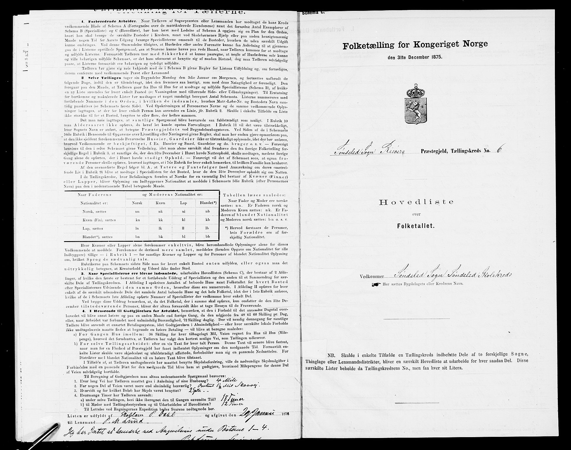 SAK, 1875 census for 0913L Risør/Søndeled, 1875, p. 37