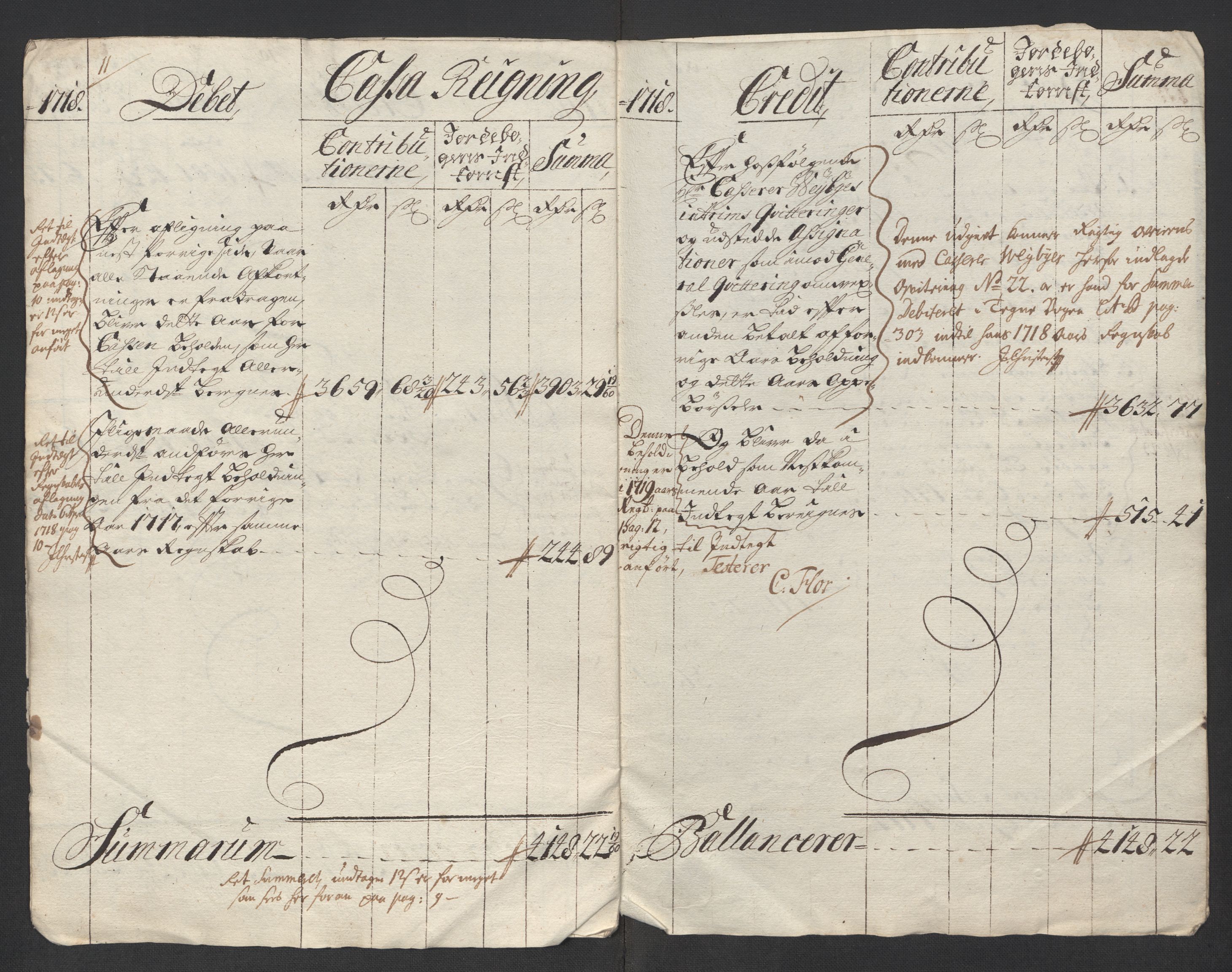 Rentekammeret inntil 1814, Reviderte regnskaper, Fogderegnskap, RA/EA-4092/R24/L1594: Fogderegnskap Numedal og Sandsvær, 1718, p. 9