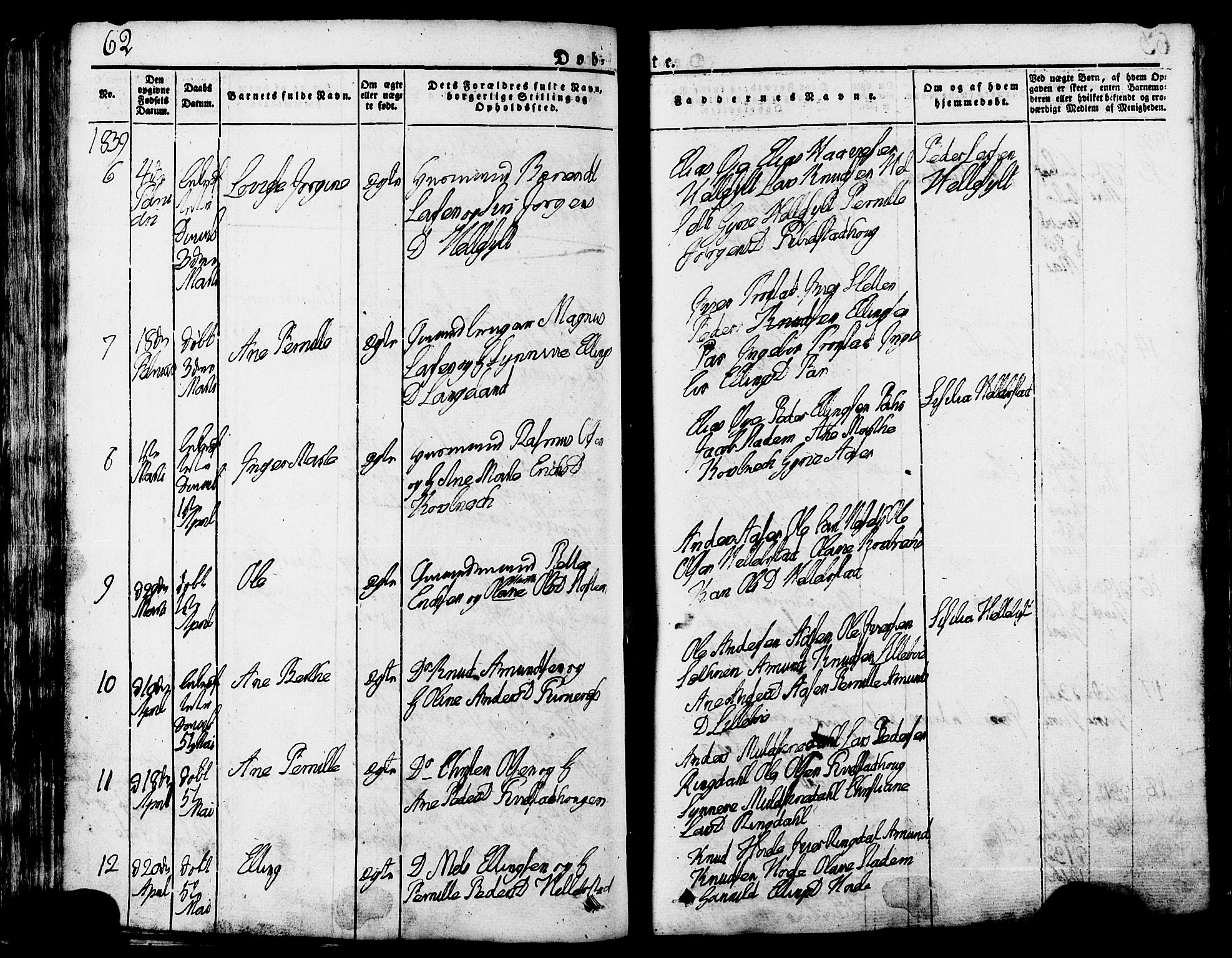 Ministerialprotokoller, klokkerbøker og fødselsregistre - Møre og Romsdal, AV/SAT-A-1454/517/L0221: Parish register (official) no. 517A01, 1827-1858, p. 62