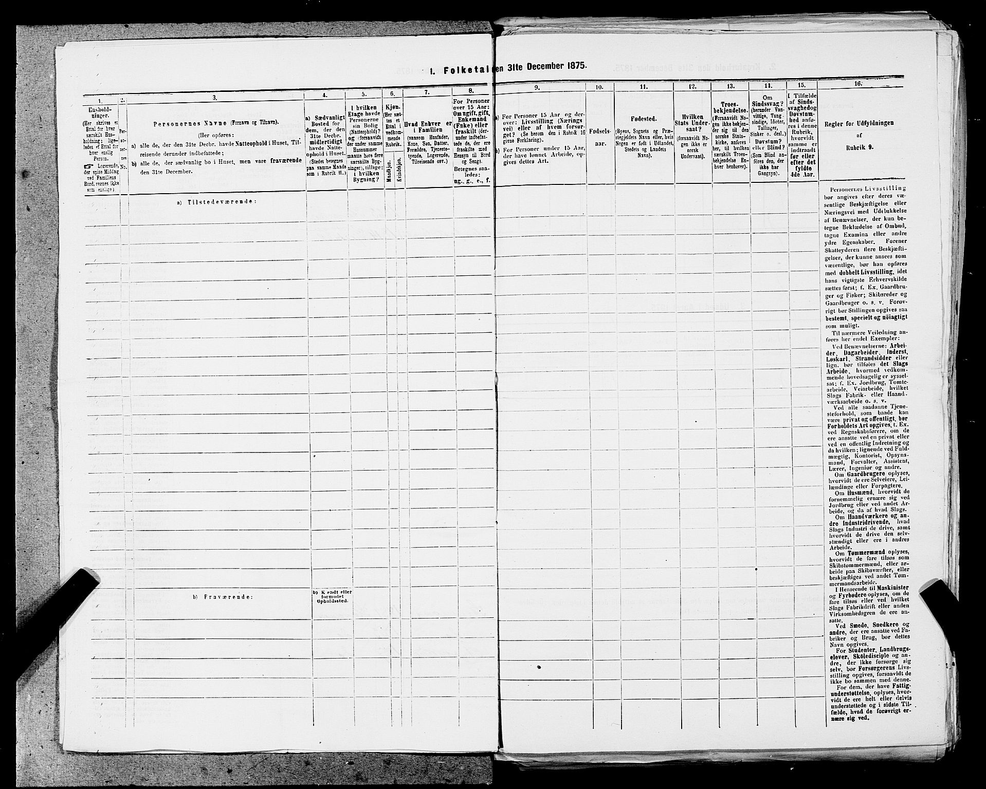 SAST, 1875 census for 1103 Stavanger, 1875, p. 2734