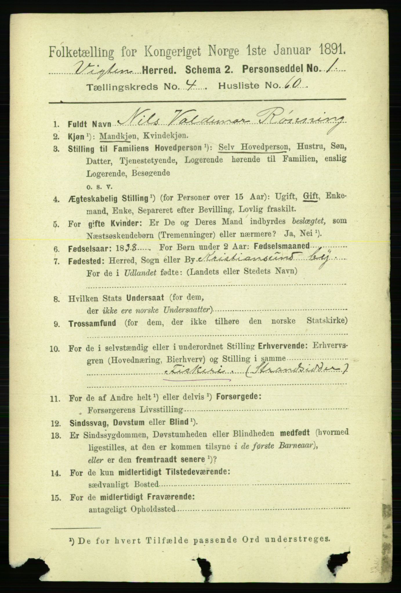 RA, 1891 census for 1750 Vikna, 1891, p. 2792