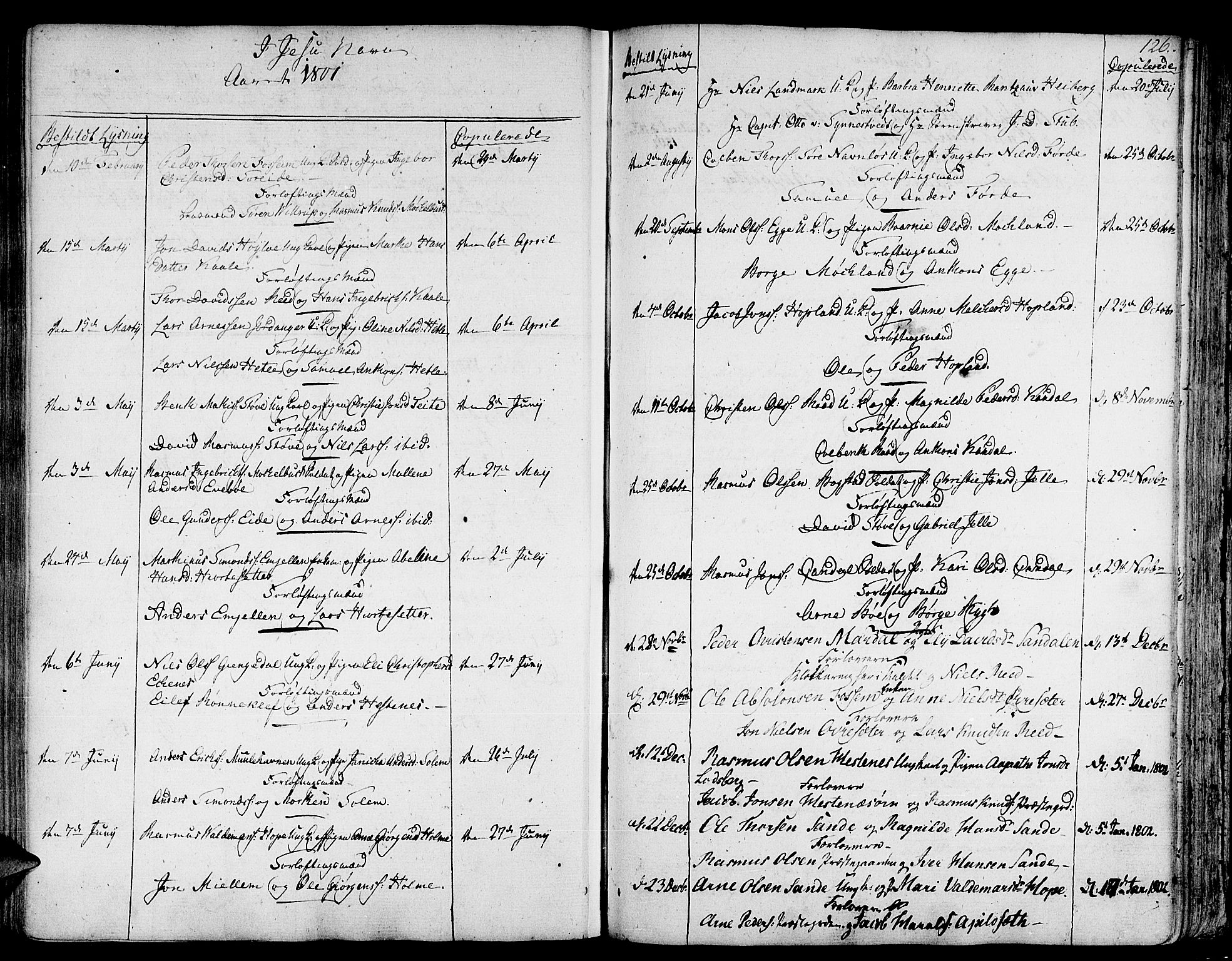 Gloppen sokneprestembete, AV/SAB-A-80101/H/Haa/Haaa/L0005: Parish register (official) no. A 5, 1785-1815, p. 126