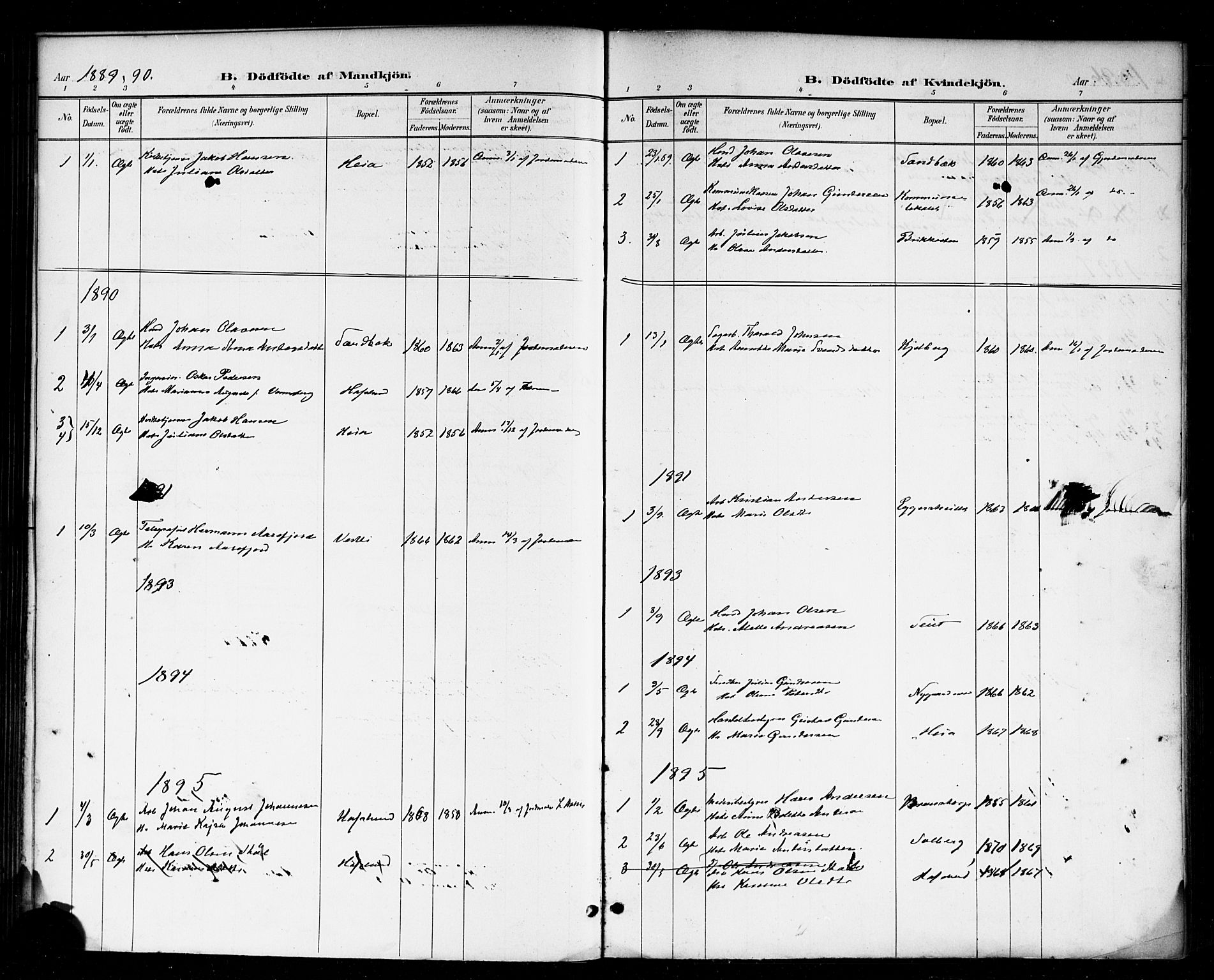 Skjeberg prestekontor Kirkebøker, AV/SAO-A-10923/F/Fa/L0009: Parish register (official) no. I 9, 1886-1897