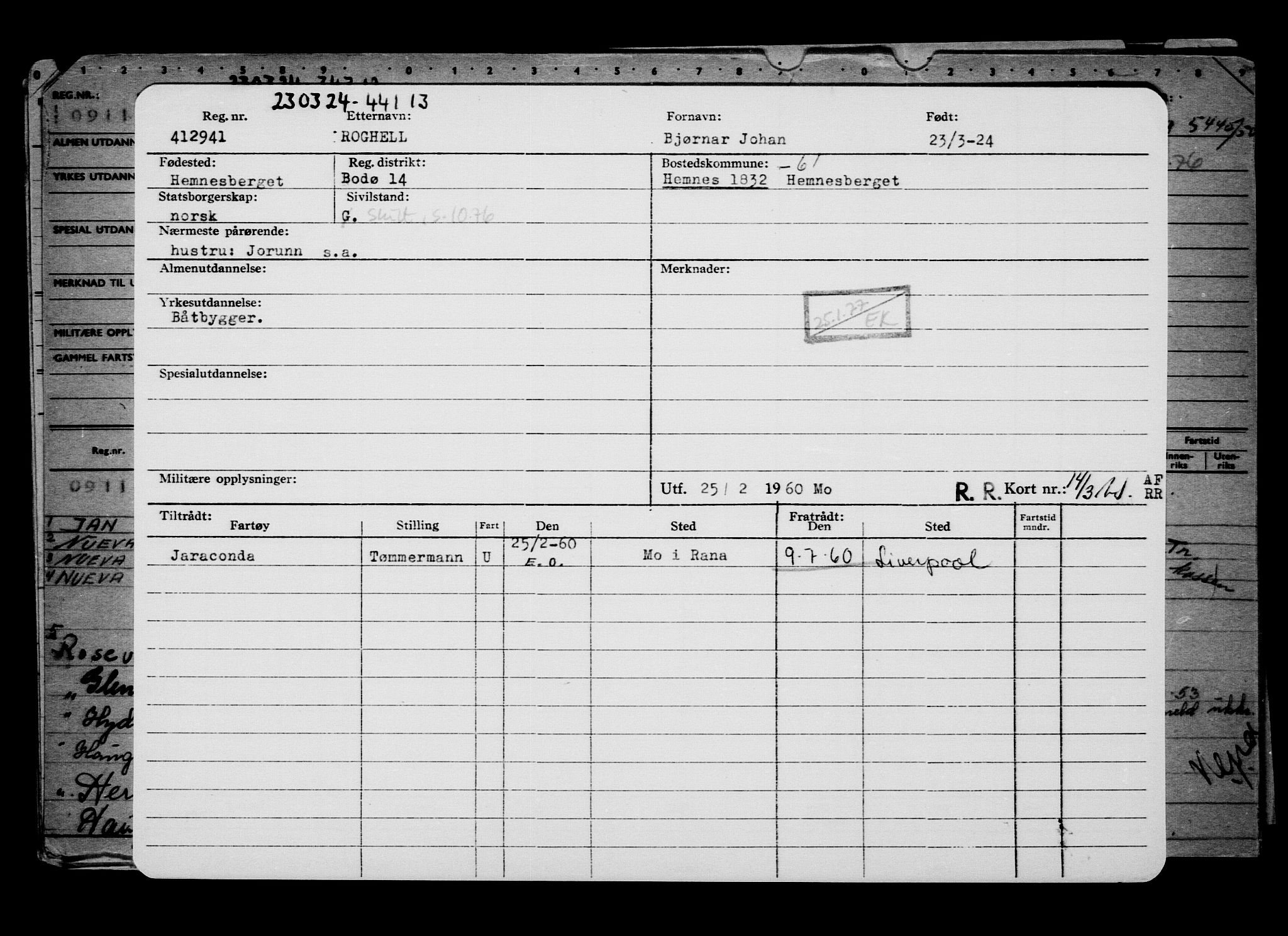 Direktoratet for sjømenn, AV/RA-S-3545/G/Gb/L0229: Hovedkort, 1924, p. 248