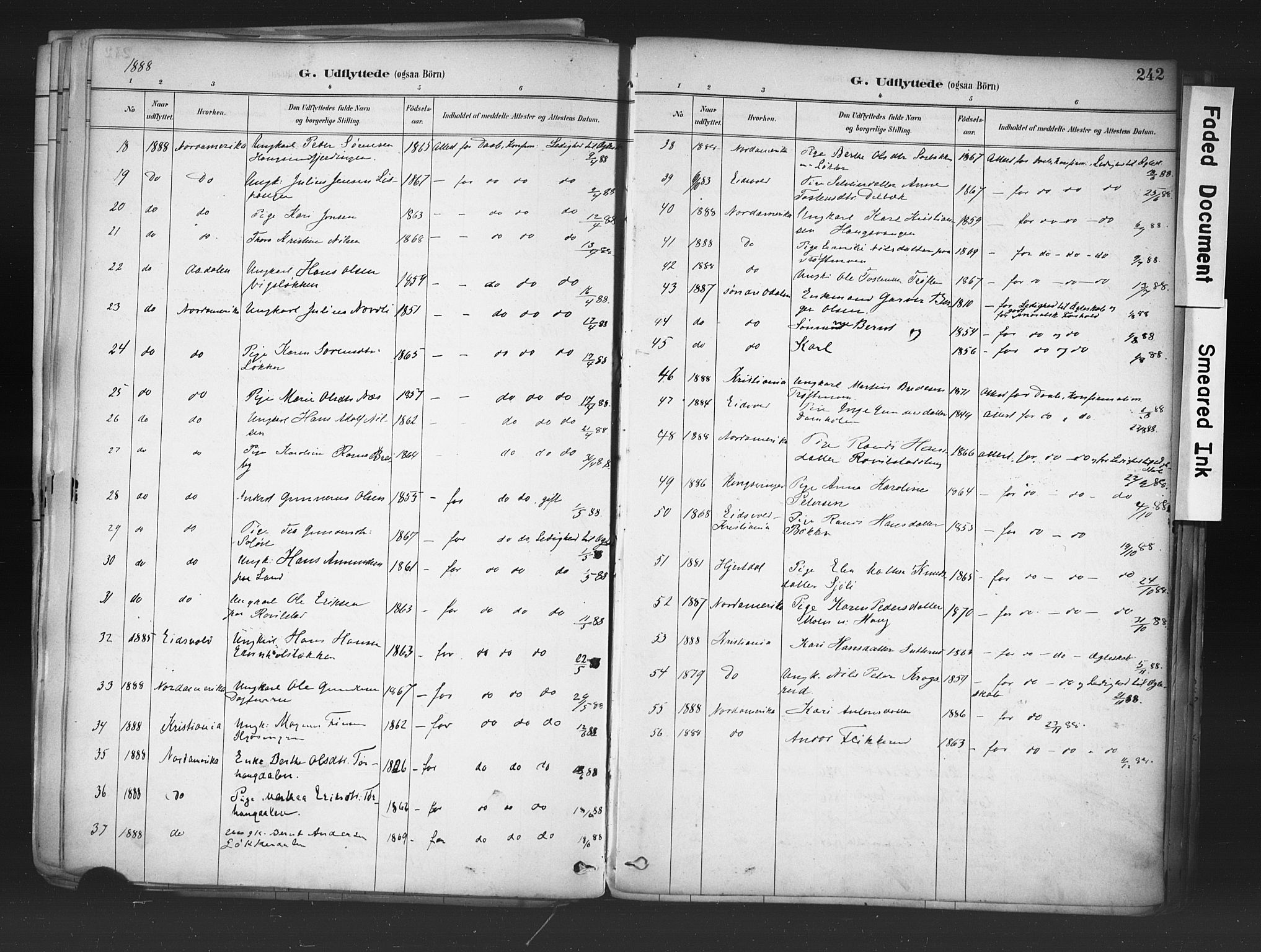 Nord-Odal prestekontor, AV/SAH-PREST-032/H/Ha/Haa/L0006: Parish register (official) no. 6, 1886-1901, p. 242