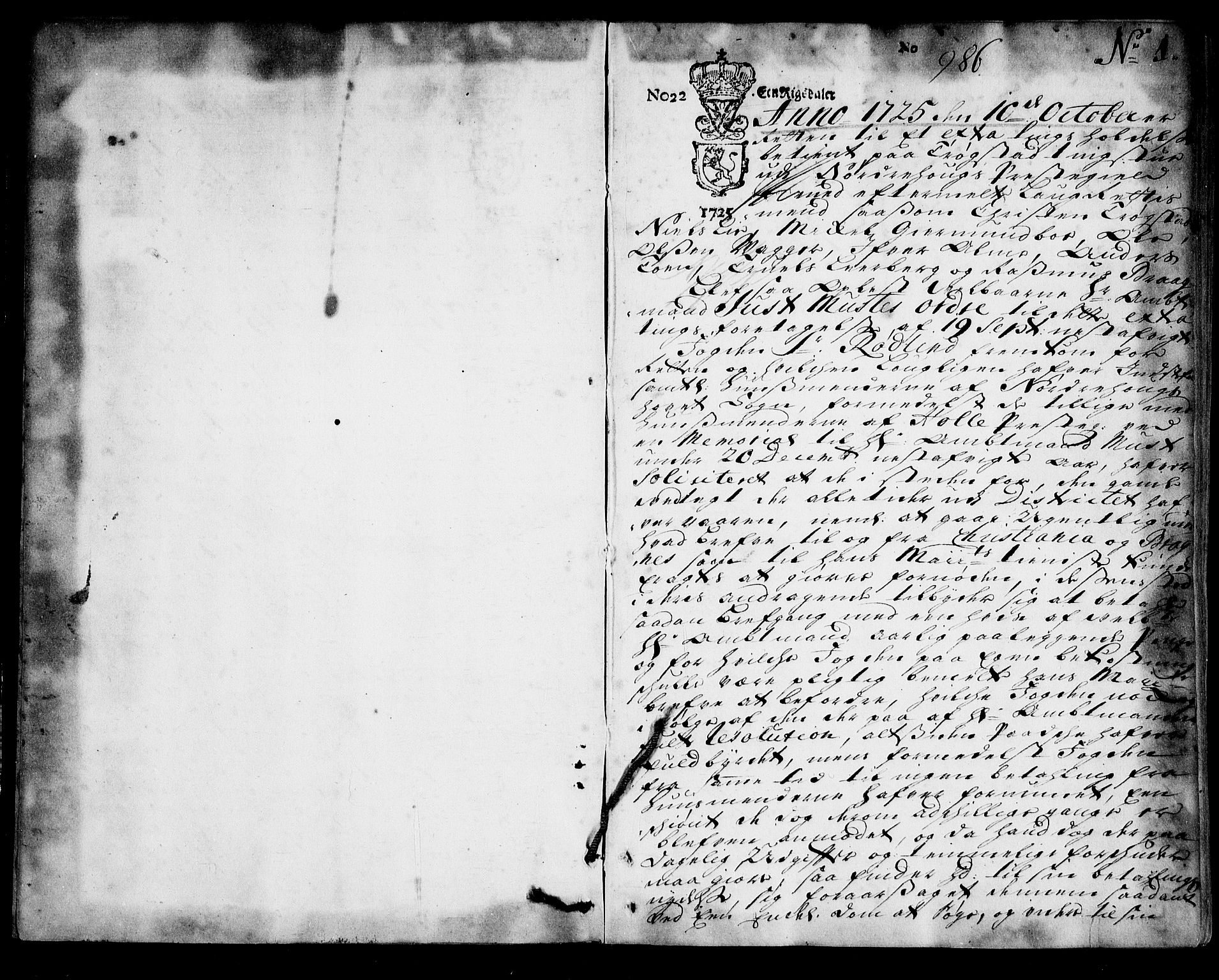 Ringerike og Hallingdal sorenskriveri, SAKO/A-81/F/Fa/Faa/L0031: Tingbok, 1725-1727, p. 1