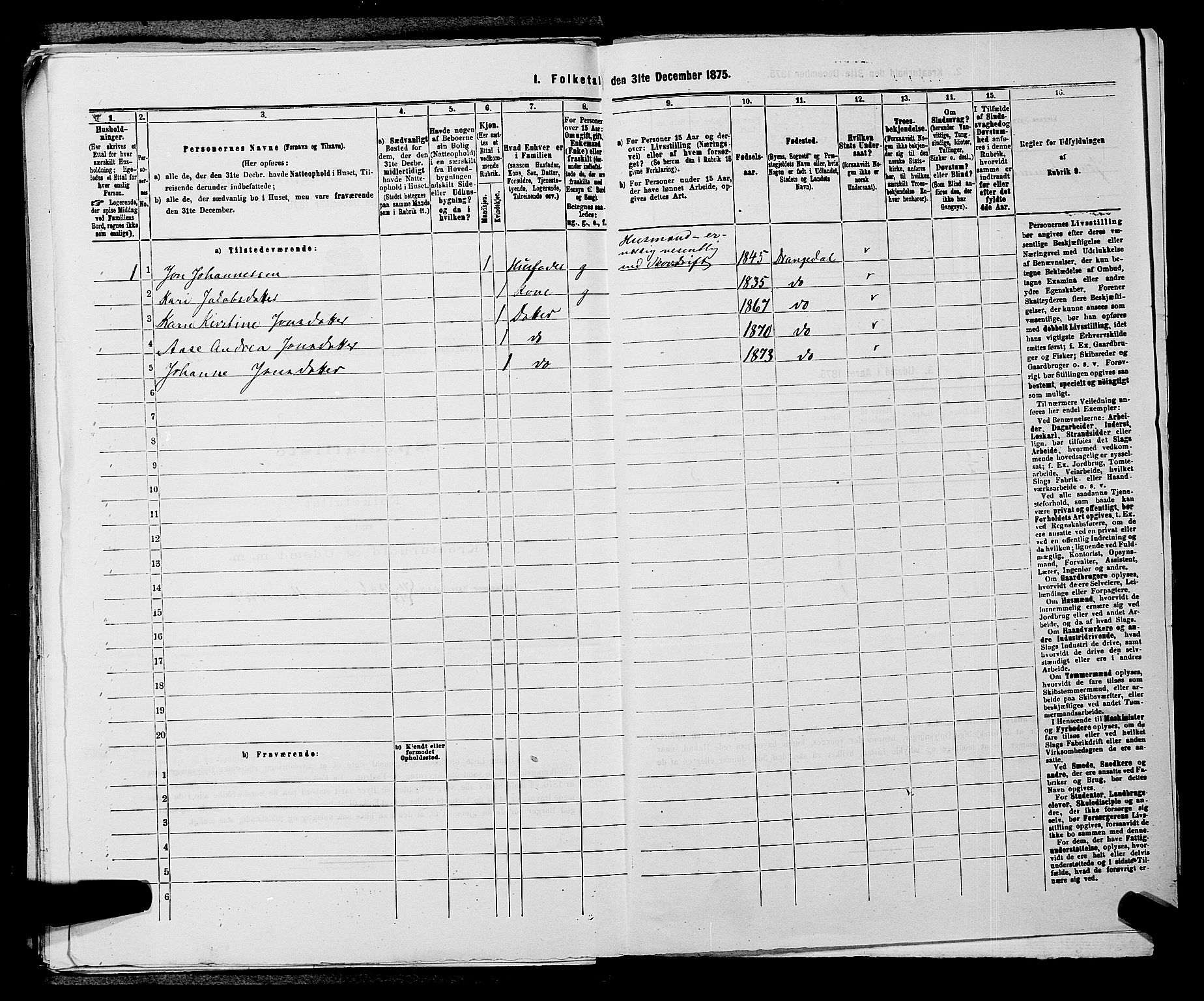 SAKO, 1875 census for 0817P Drangedal, 1875, p. 478