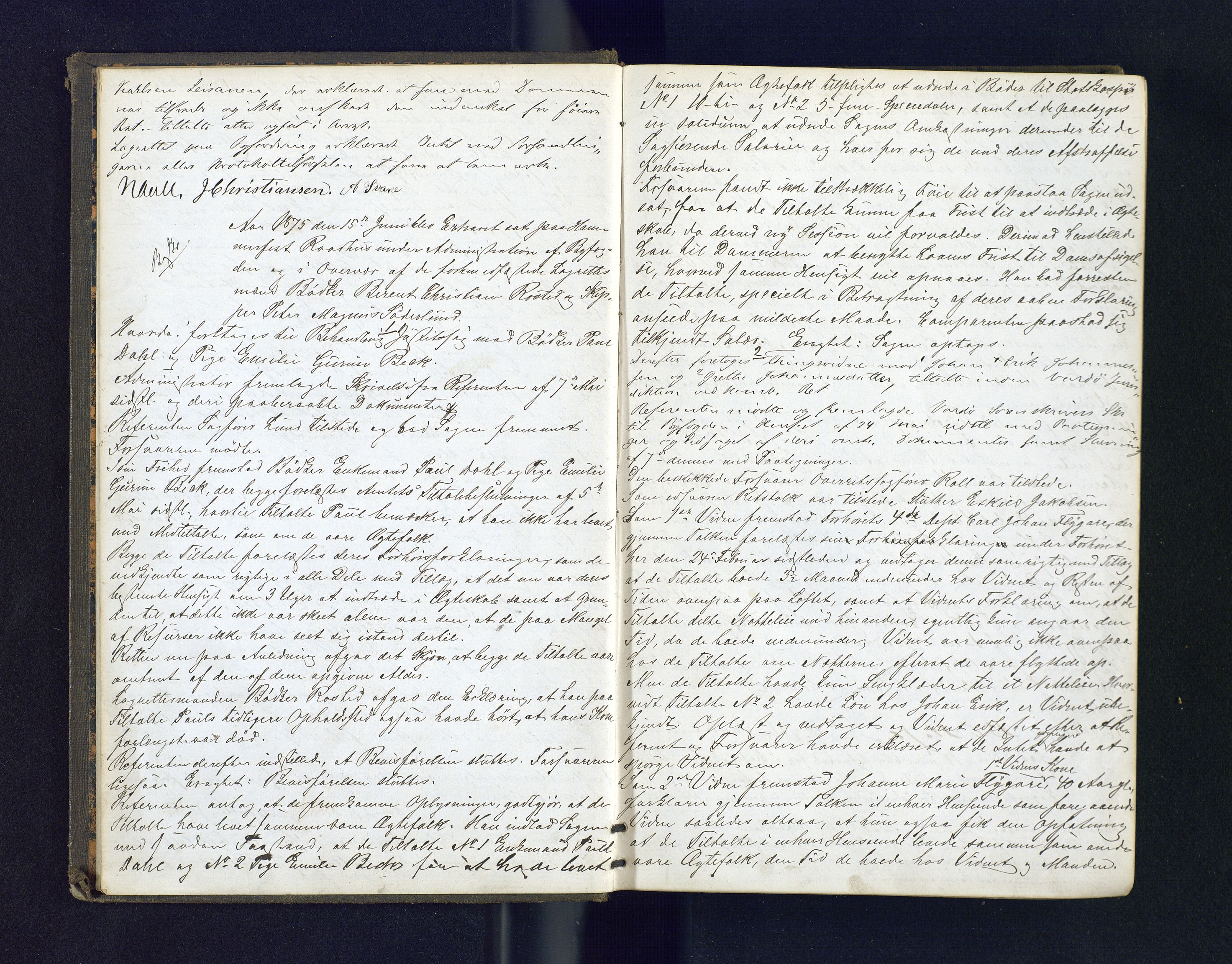 Byfogden i Hammerfest, AV/SATØ-S-0064/G/L0121: Ekstrarettsprotokoll, 1875-1881, p. 3