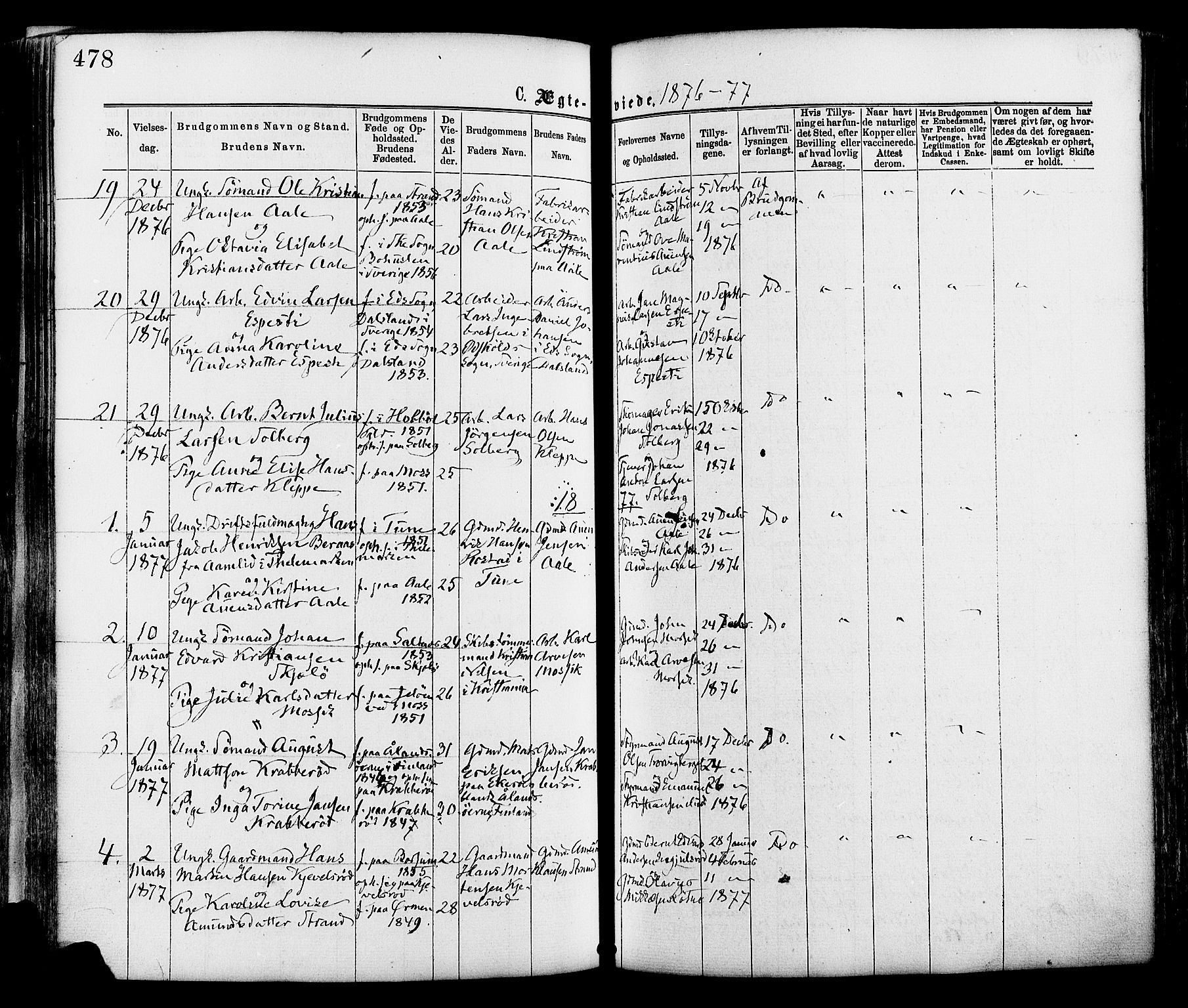 Onsøy prestekontor Kirkebøker, SAO/A-10914/F/Fa/L0004: Parish register (official) no. I 4, 1861-1877, p. 478