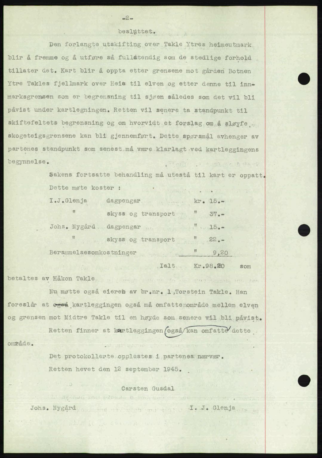 Ytre Sogn tingrett, SAB/A-2601/1/G/Gbb/L0007: Mortgage book no. A4 - A5 (B3), 1949-1949, Diary no: : 419/1949