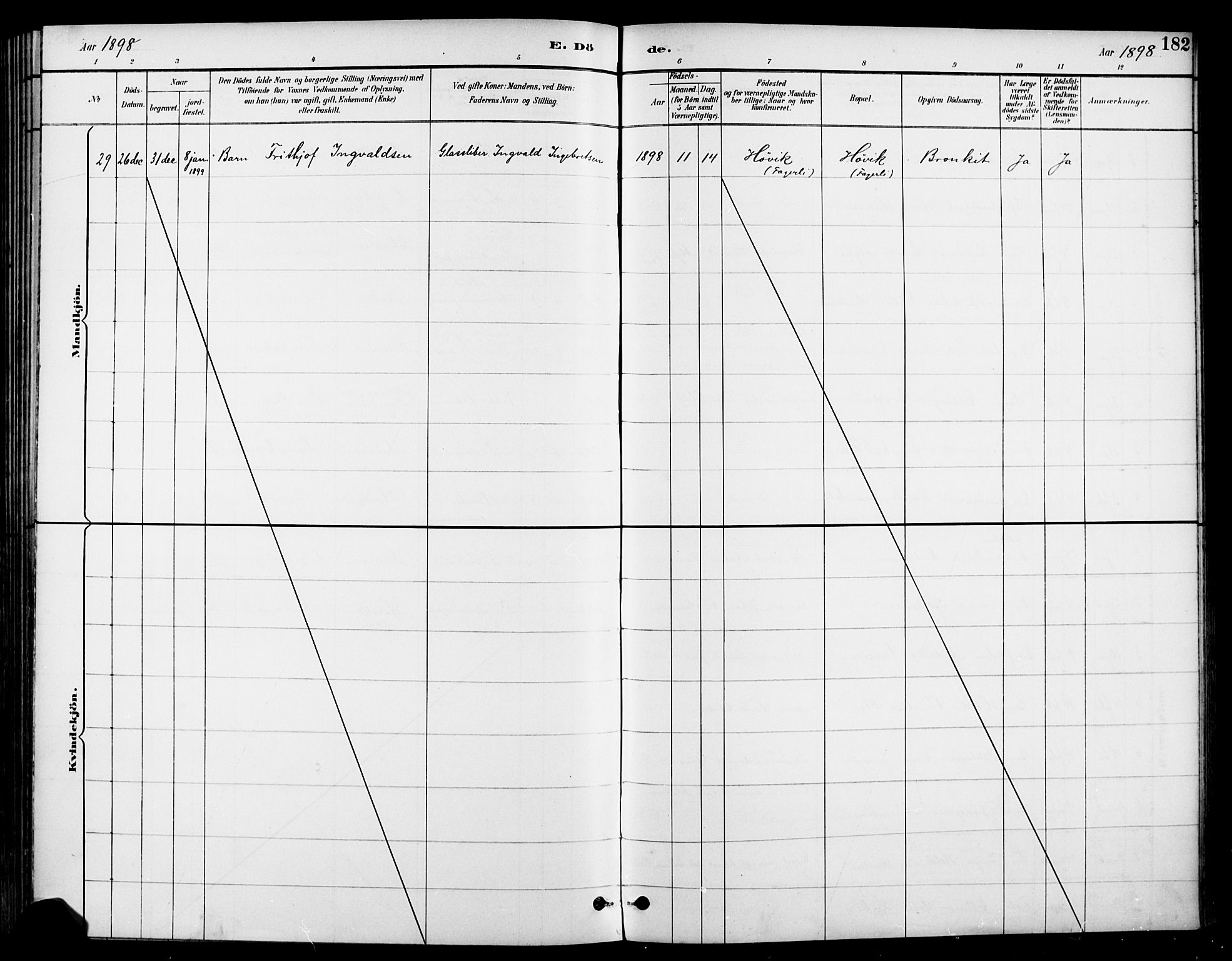 Asker prestekontor Kirkebøker, AV/SAO-A-10256a/F/Fc/L0003: Parish register (official) no. III 3, 1892-1904, p. 182