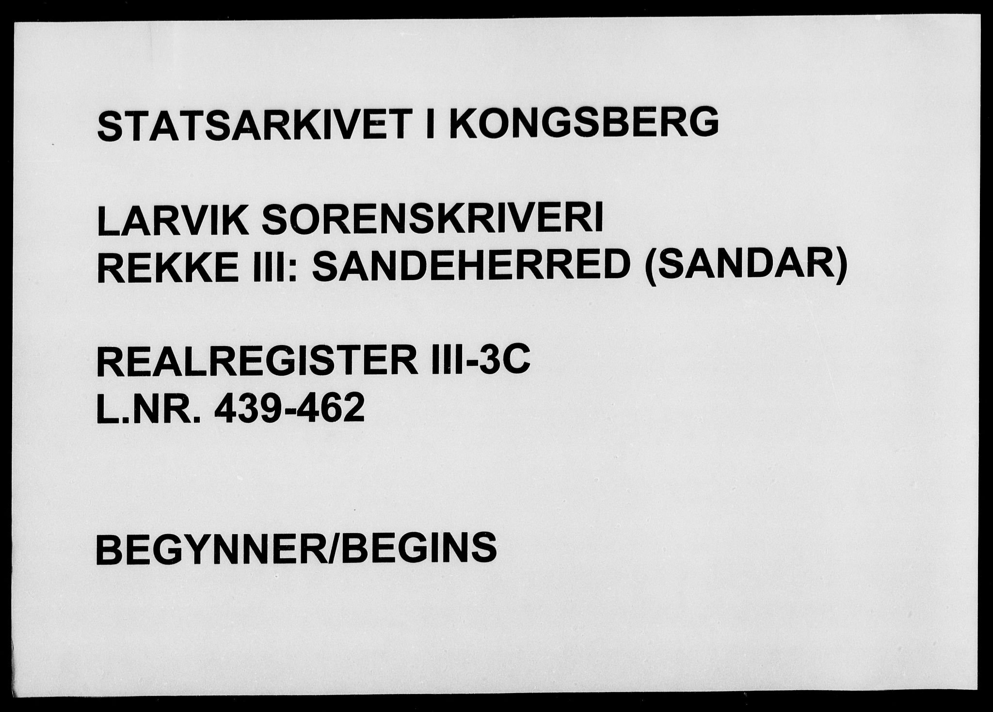 Larvik sorenskriveri, SAKO/A-83/G/Gb/Gbd/L0003c: Mortgage register no. III 3c