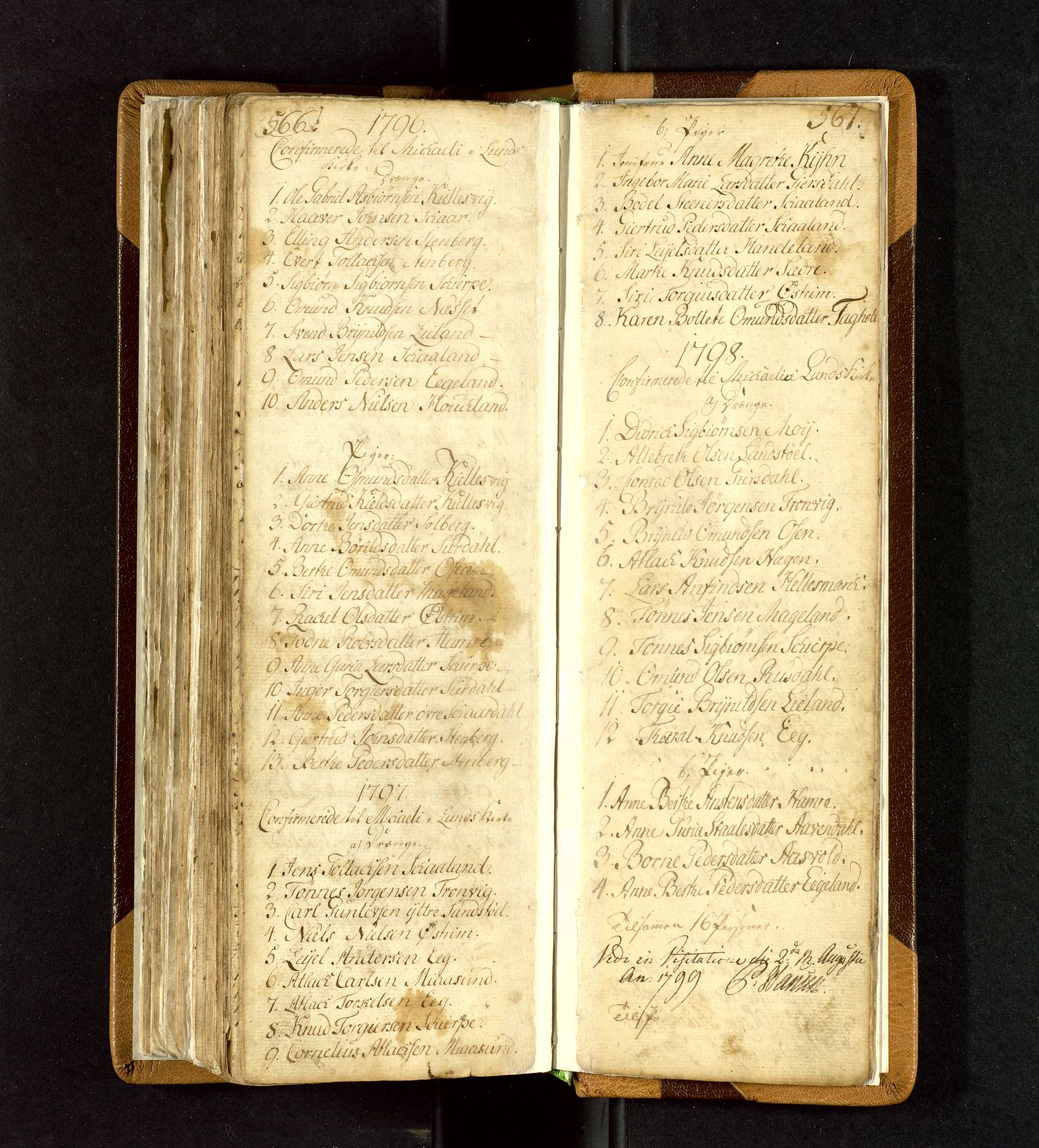 Lund sokneprestkontor, SAST/A-101809/S06/L0003: Parish register (official) no. A 3, 1761-1801, p. 566-567