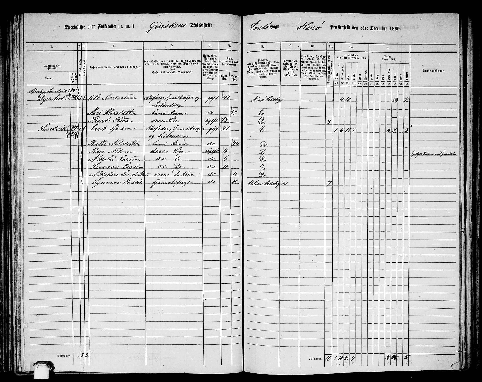 RA, 1865 census for Herøy, 1865, p. 118