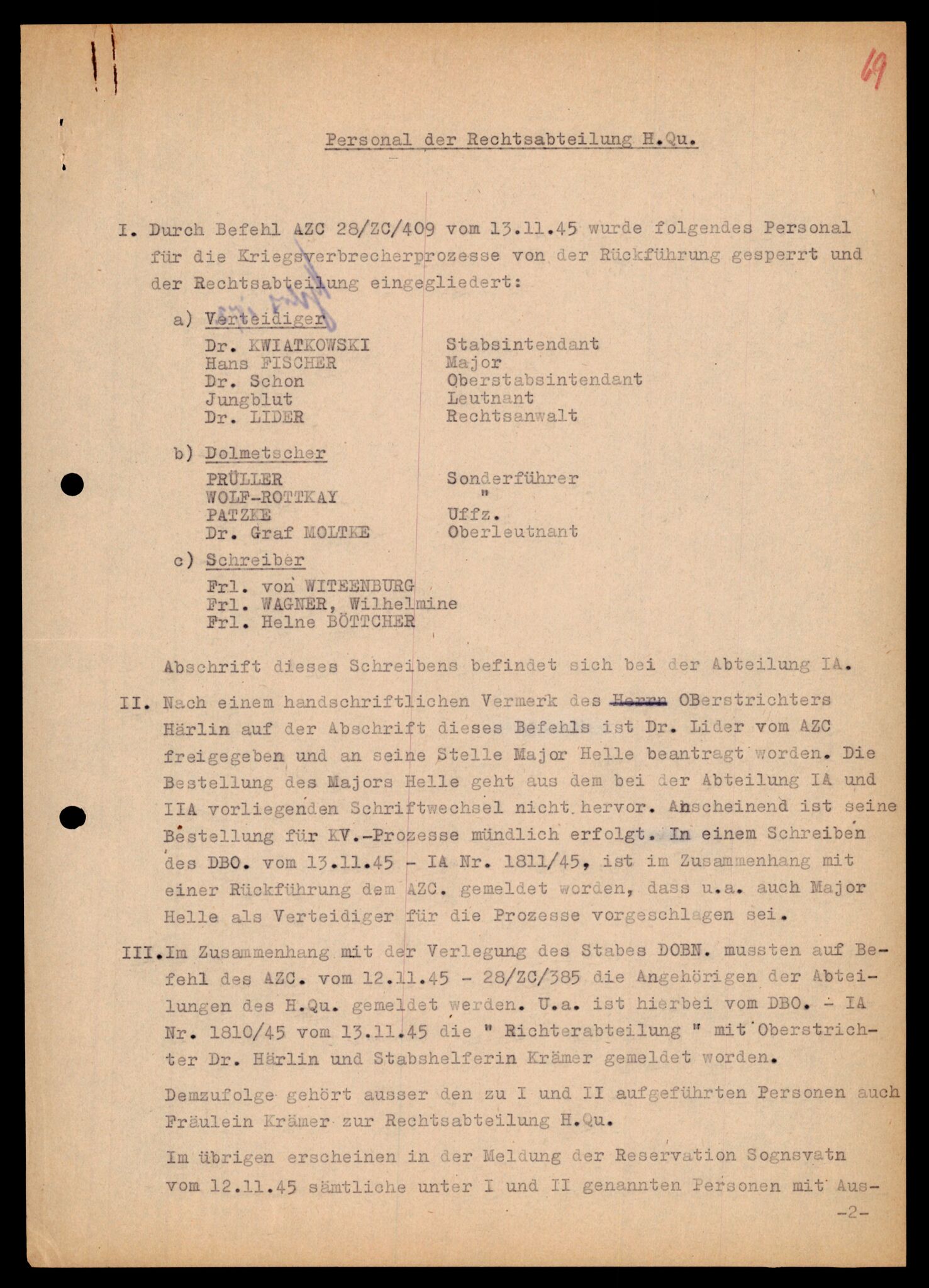 Forsvarets Overkommando. 2 kontor. Arkiv 11.4. Spredte tyske arkivsaker, AV/RA-RAFA-7031/D/Dar/Darc/L0009: FO.II, 1945-1948, p. 140