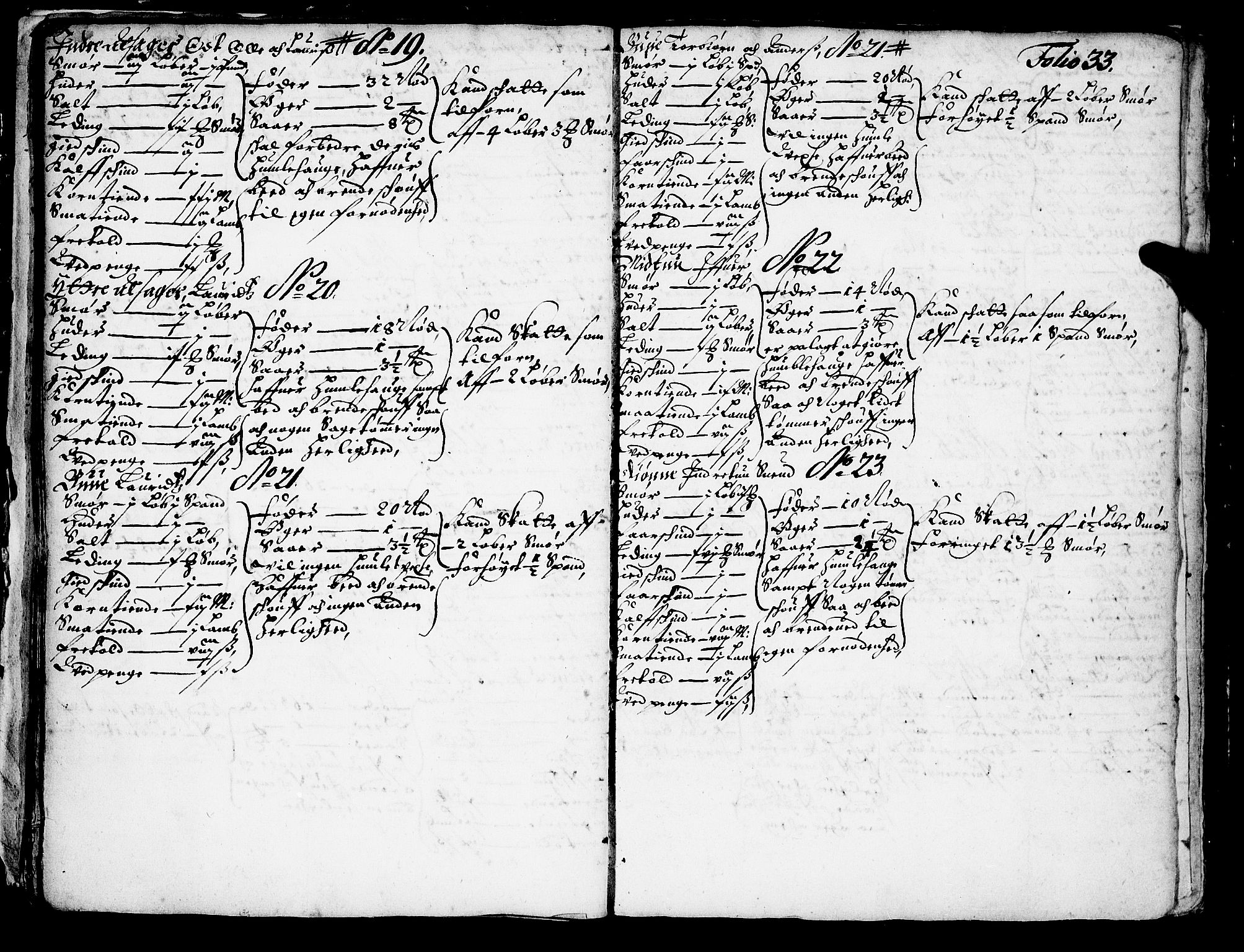 Rentekammeret inntil 1814, Realistisk ordnet avdeling, AV/RA-EA-4070/N/Nb/Nba/L0037: Hardanger fogderi, 1667, p. 32b-33a