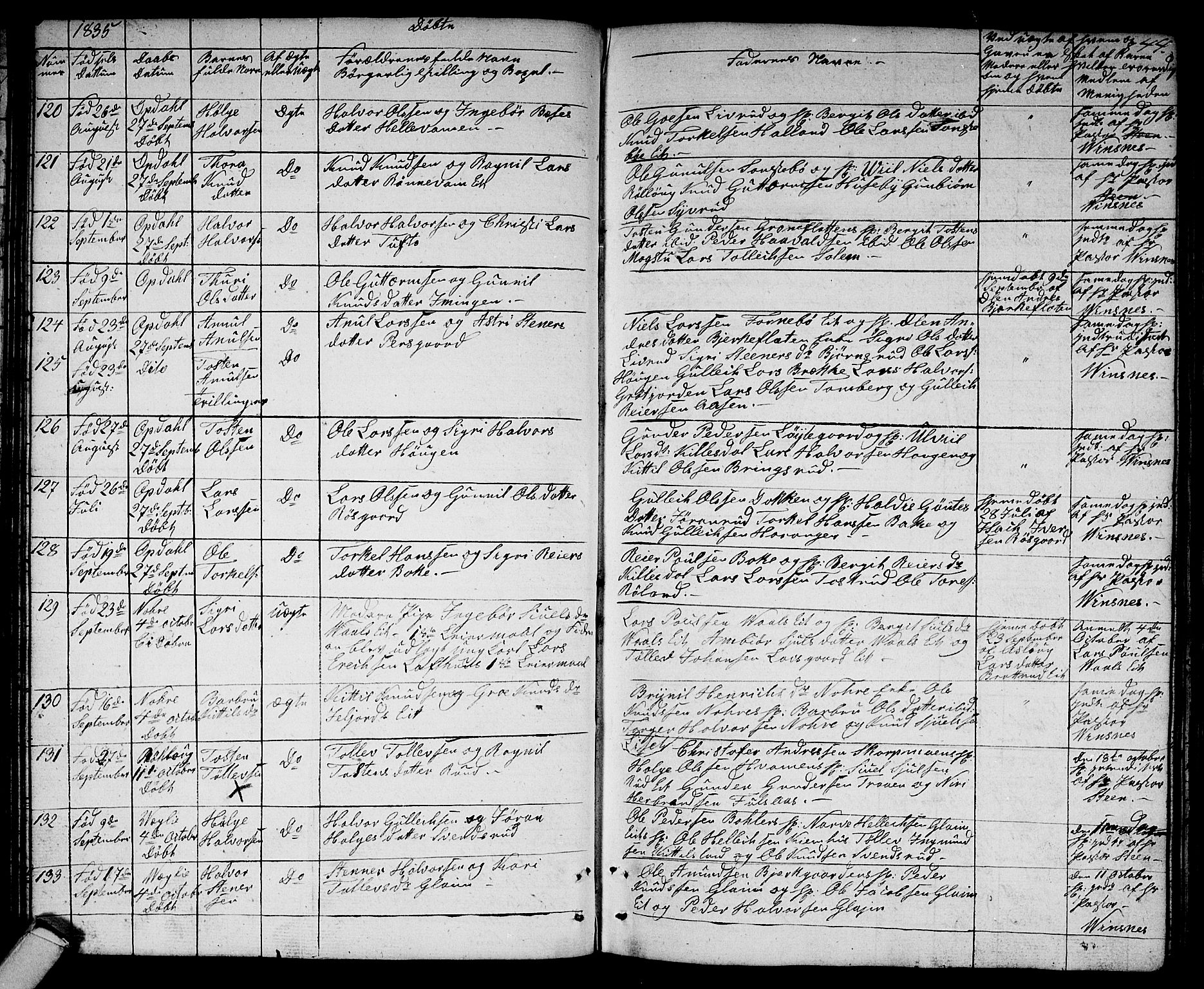 Rollag kirkebøker, AV/SAKO-A-240/G/Ga/L0002: Parish register (copy) no. I 2, 1831-1856, p. 44