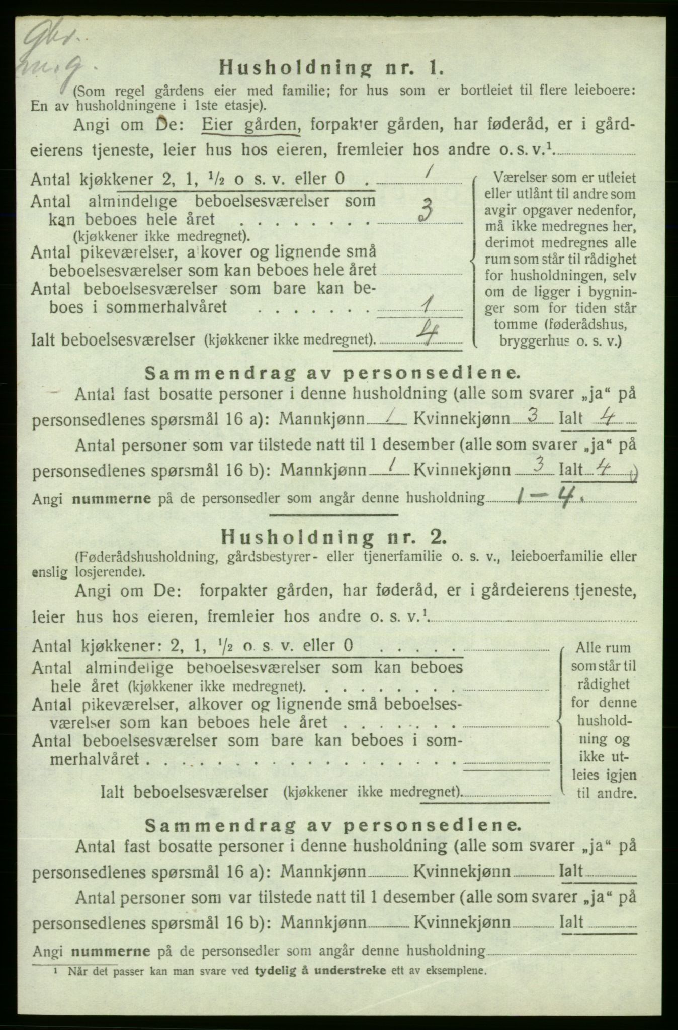 SAB, 1920 census for Skånevik, 1920, p. 175