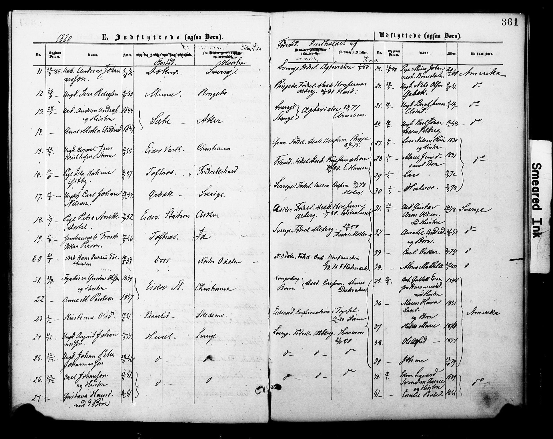 Eidsvoll prestekontor Kirkebøker, AV/SAO-A-10888/F/Fa/L0001: Parish register (official) no. I 1, 1877-1881, p. 361