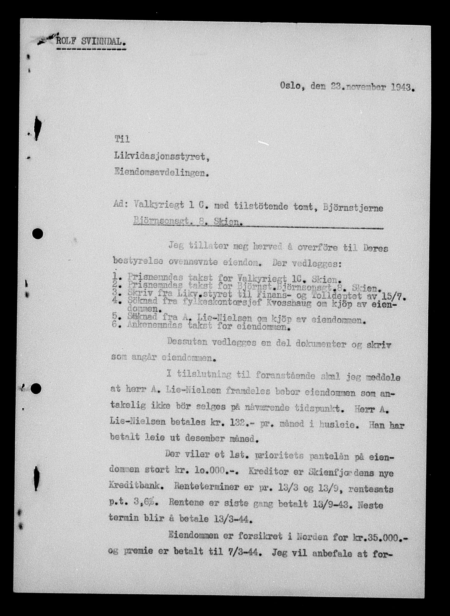 Justisdepartementet, Tilbakeføringskontoret for inndratte formuer, AV/RA-S-1564/H/Hc/Hcd/L0990: --, 1945-1947, p. 67