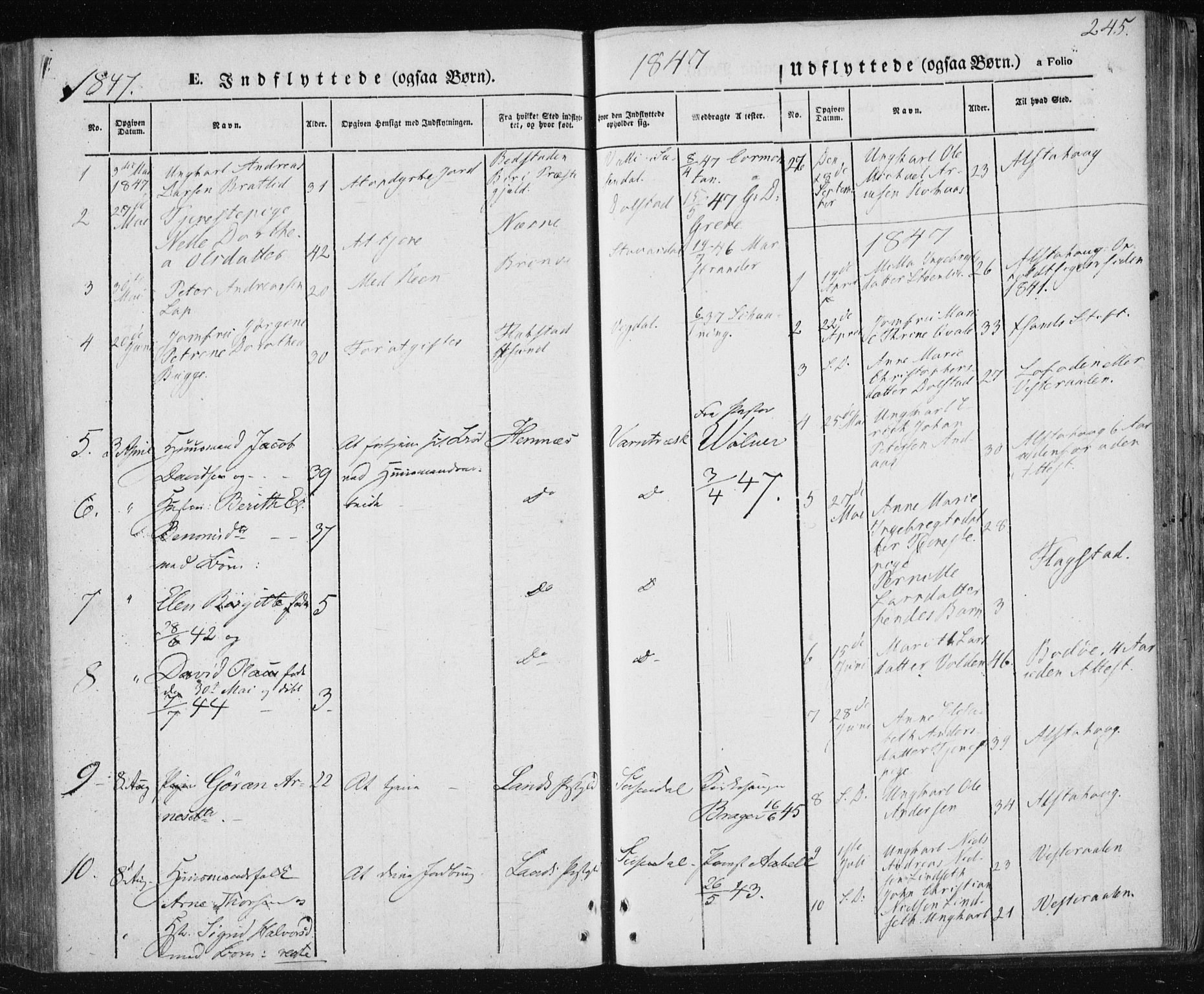 Ministerialprotokoller, klokkerbøker og fødselsregistre - Nordland, SAT/A-1459/820/L0291: Parish register (official) no. 820A12, 1846-1854, p. 245