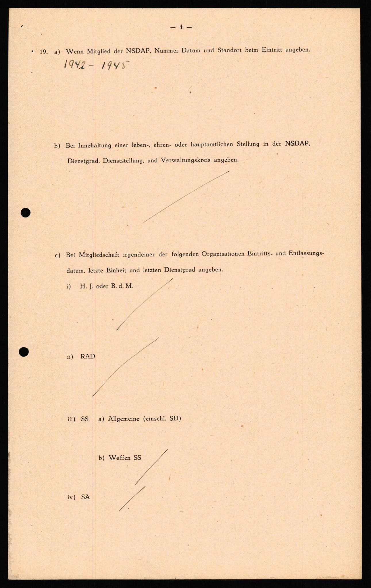 Forsvaret, Forsvarets overkommando II, AV/RA-RAFA-3915/D/Db/L0026: CI Questionaires. Tyske okkupasjonsstyrker i Norge. Tyskere., 1945-1946, p. 255