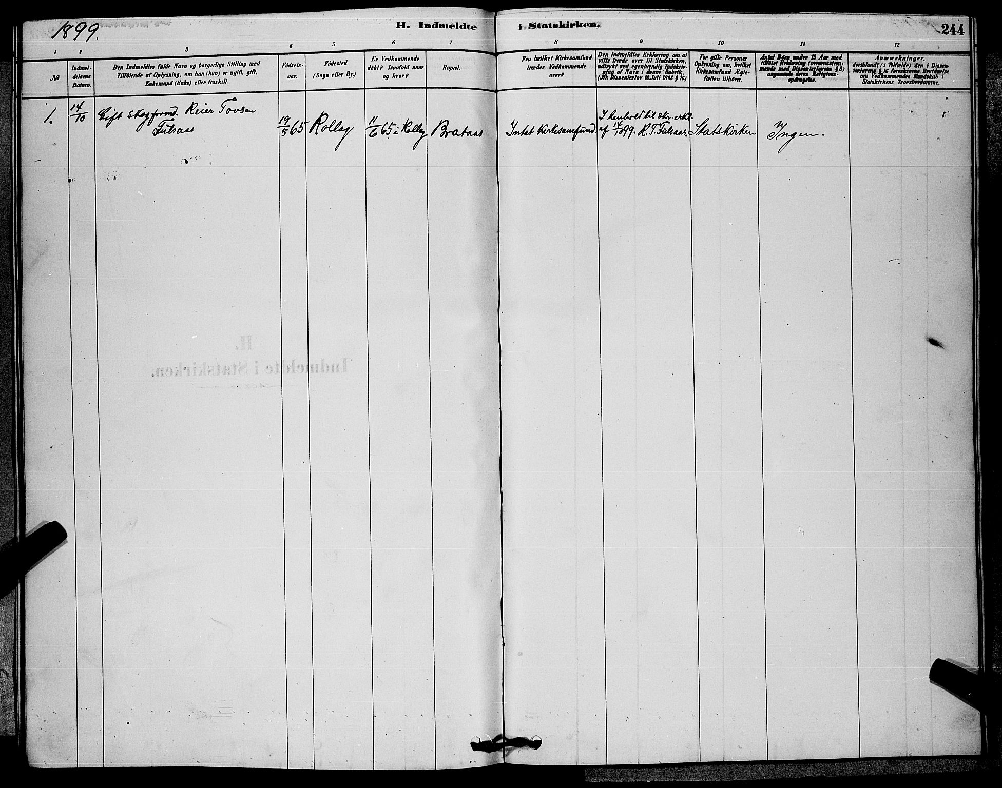 Rollag kirkebøker, SAKO/A-240/G/Ga/L0004: Parish register (copy) no. I 4, 1878-1903, p. 244