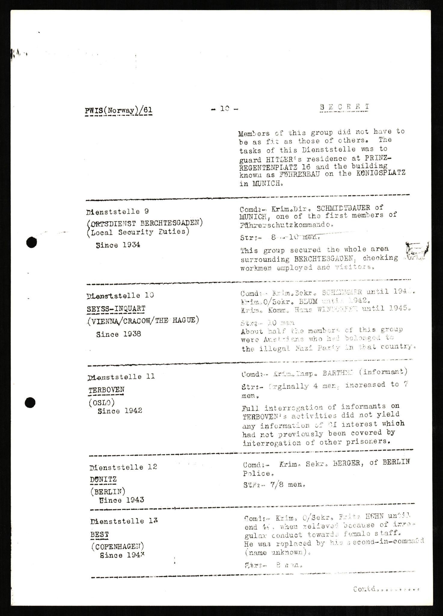 Forsvaret, Forsvarets overkommando II, RA/RAFA-3915/D/Db/L0002: CI Questionaires. Tyske okkupasjonsstyrker i Norge. Tyskere., 1945-1946, p. 126