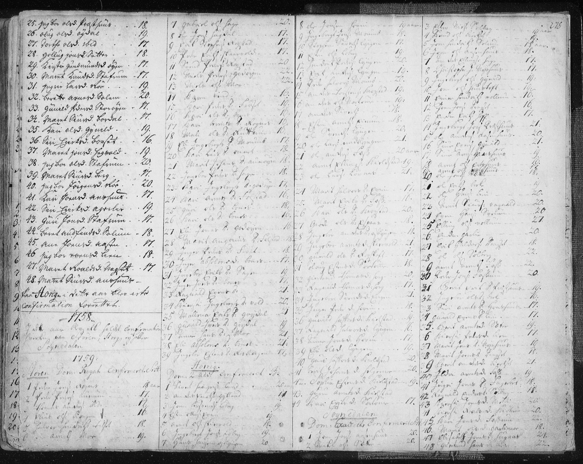 Ministerialprotokoller, klokkerbøker og fødselsregistre - Sør-Trøndelag, SAT/A-1456/687/L0991: Parish register (official) no. 687A02, 1747-1790, p. 278