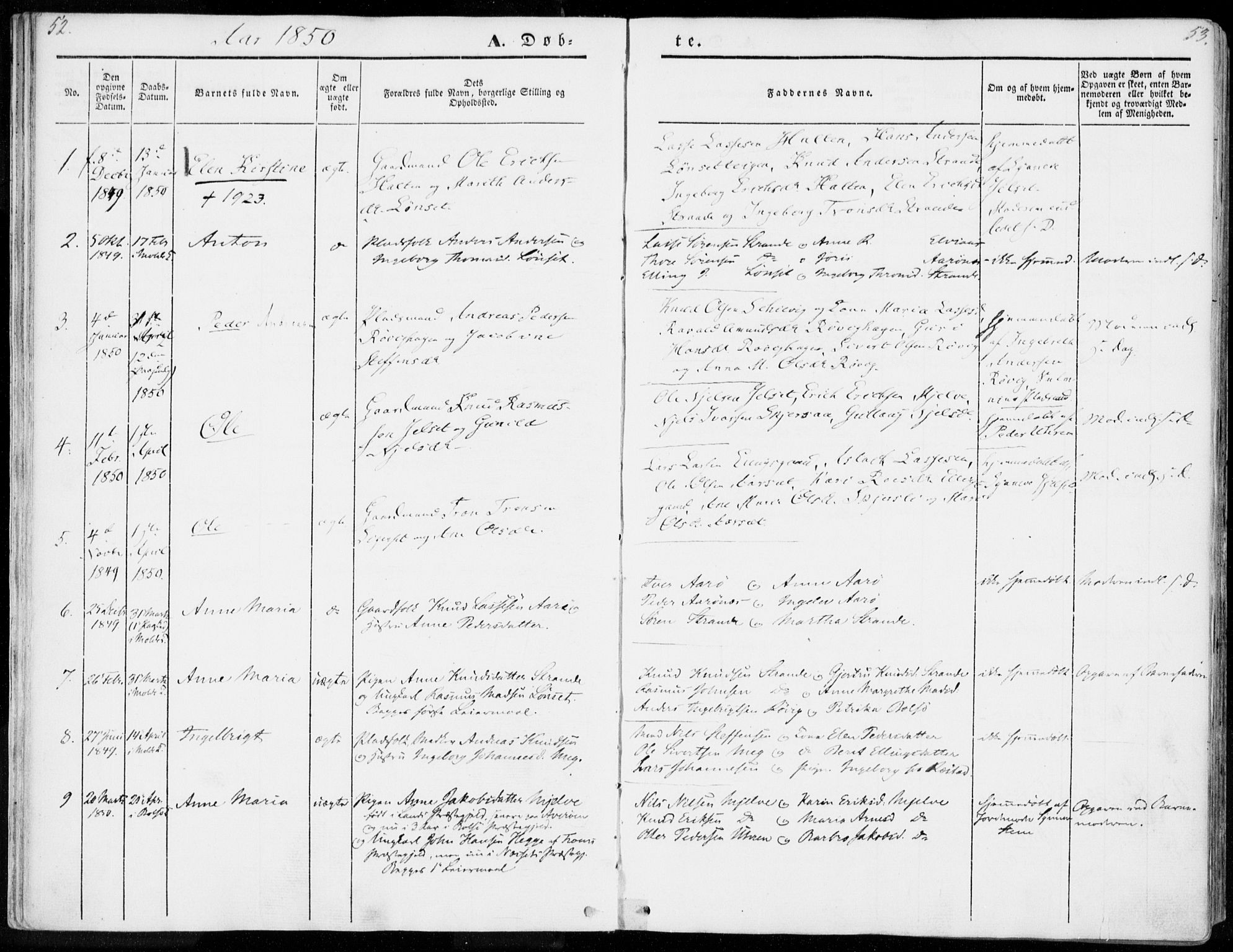 Ministerialprotokoller, klokkerbøker og fødselsregistre - Møre og Romsdal, AV/SAT-A-1454/555/L0653: Parish register (official) no. 555A04, 1843-1869, p. 52-53