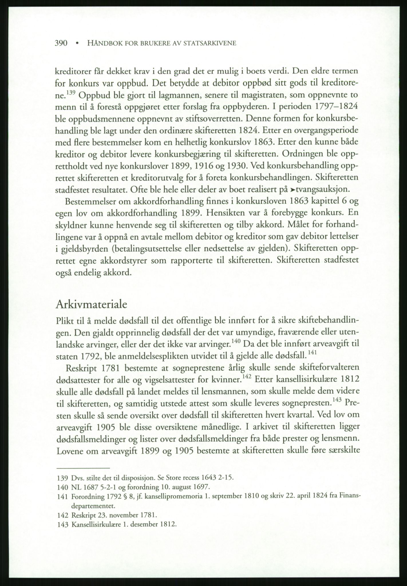 Publikasjoner utgitt av Arkivverket, PUBL/PUBL-001/B/0019: Liv Mykland: Håndbok for brukere av statsarkivene (2005), 2005, p. 390