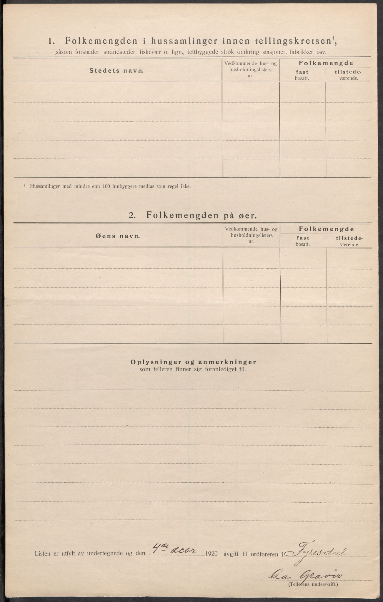 SAKO, 1920 census for Fyresdal, 1920, p. 28