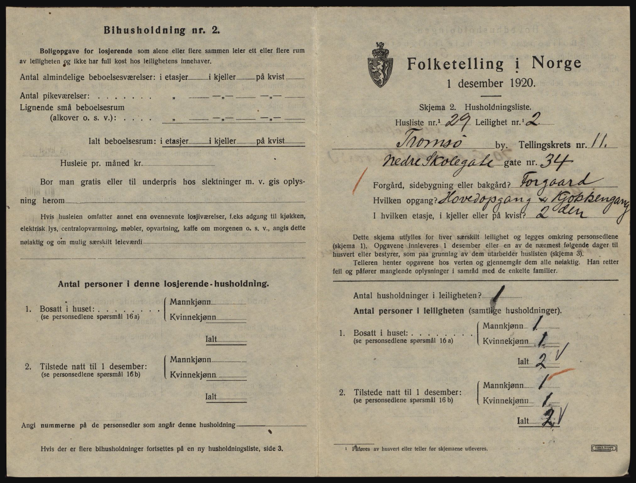 SATØ, 1920 census for Tromsø, 1920, p. 5681