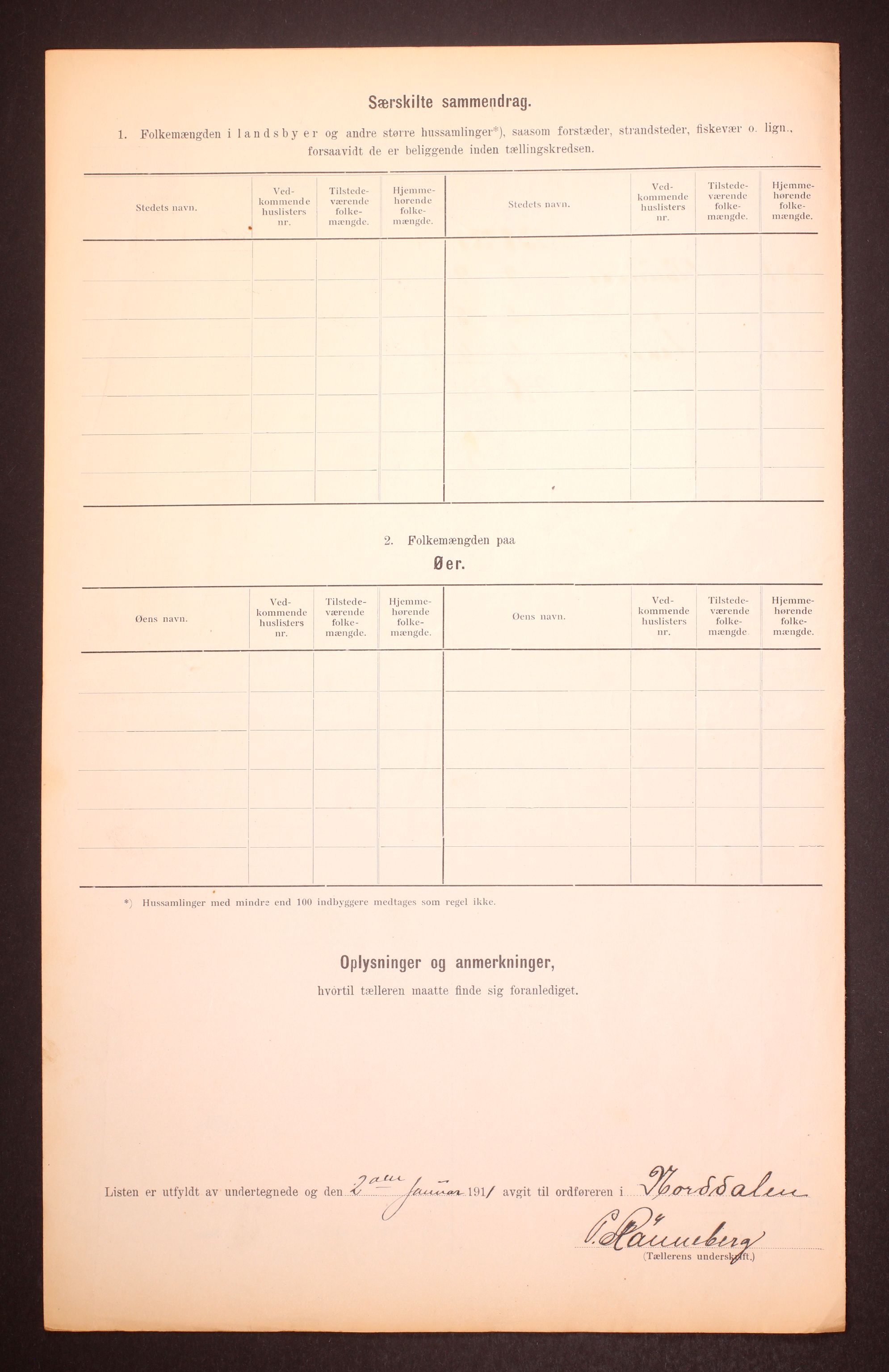 RA, 1910 census for Norddal, 1910, p. 6