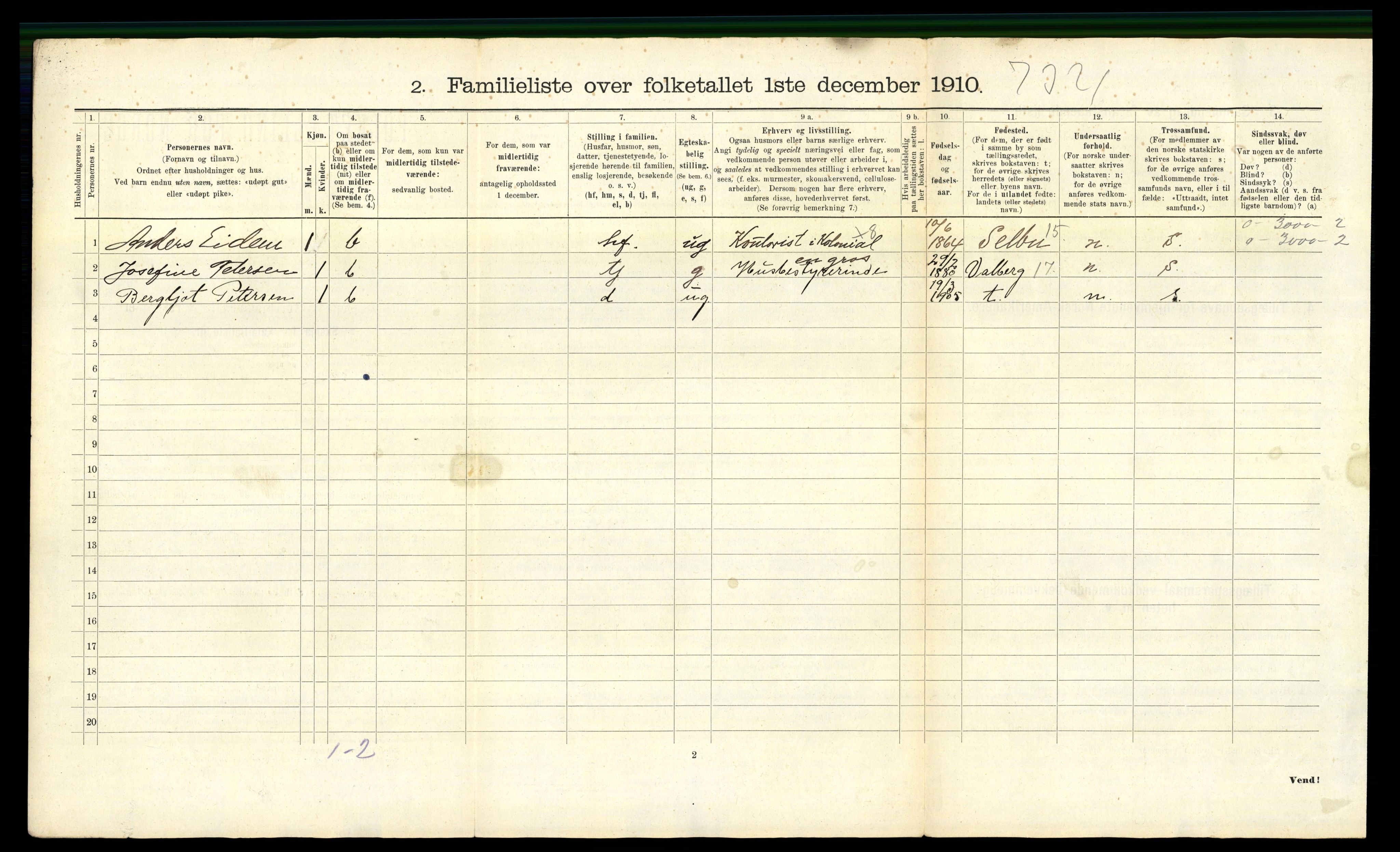 RA, 1910 census for Trondheim, 1910, p. 8766