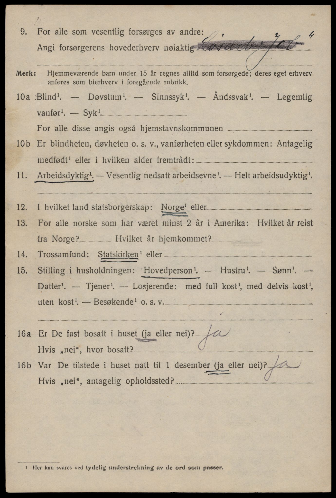 SAST, 1920 census for Haugesund, 1920, p. 12114