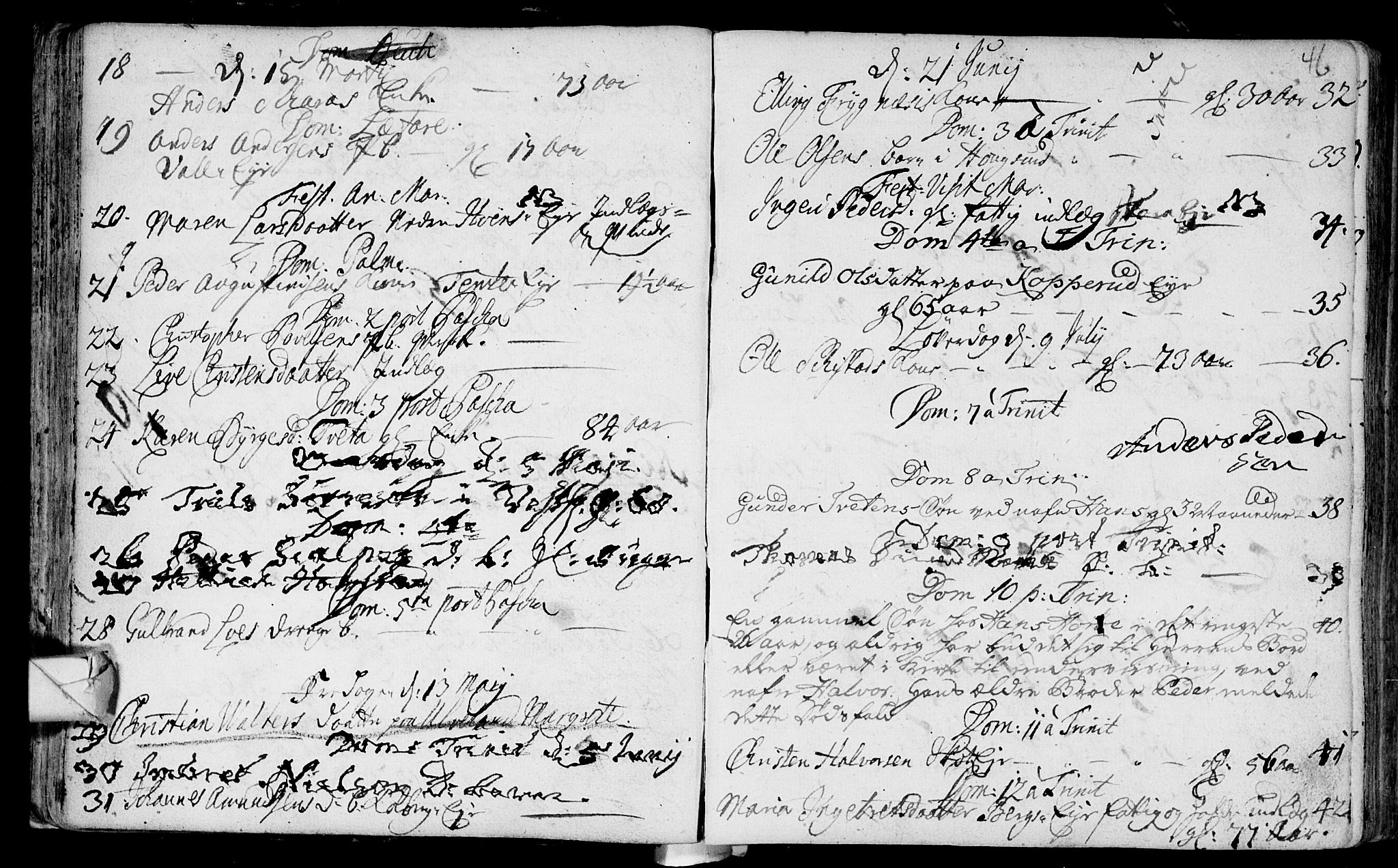 Eiker kirkebøker, SAKO/A-4/F/Fa/L0007: Parish register (official) no. I 7 /1, 1733-1808, p. 46