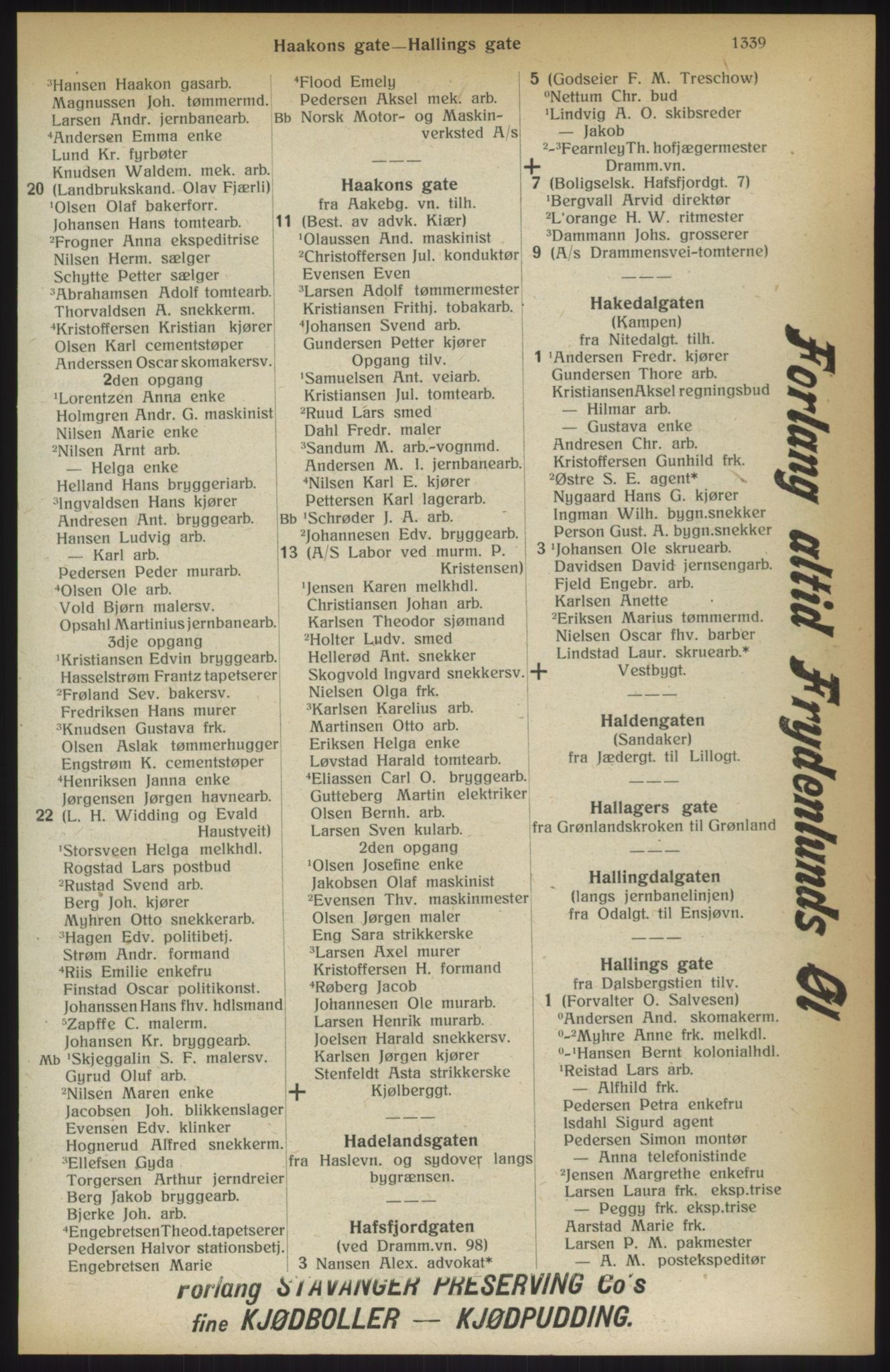 Kristiania/Oslo adressebok, PUBL/-, 1914, p. 1339