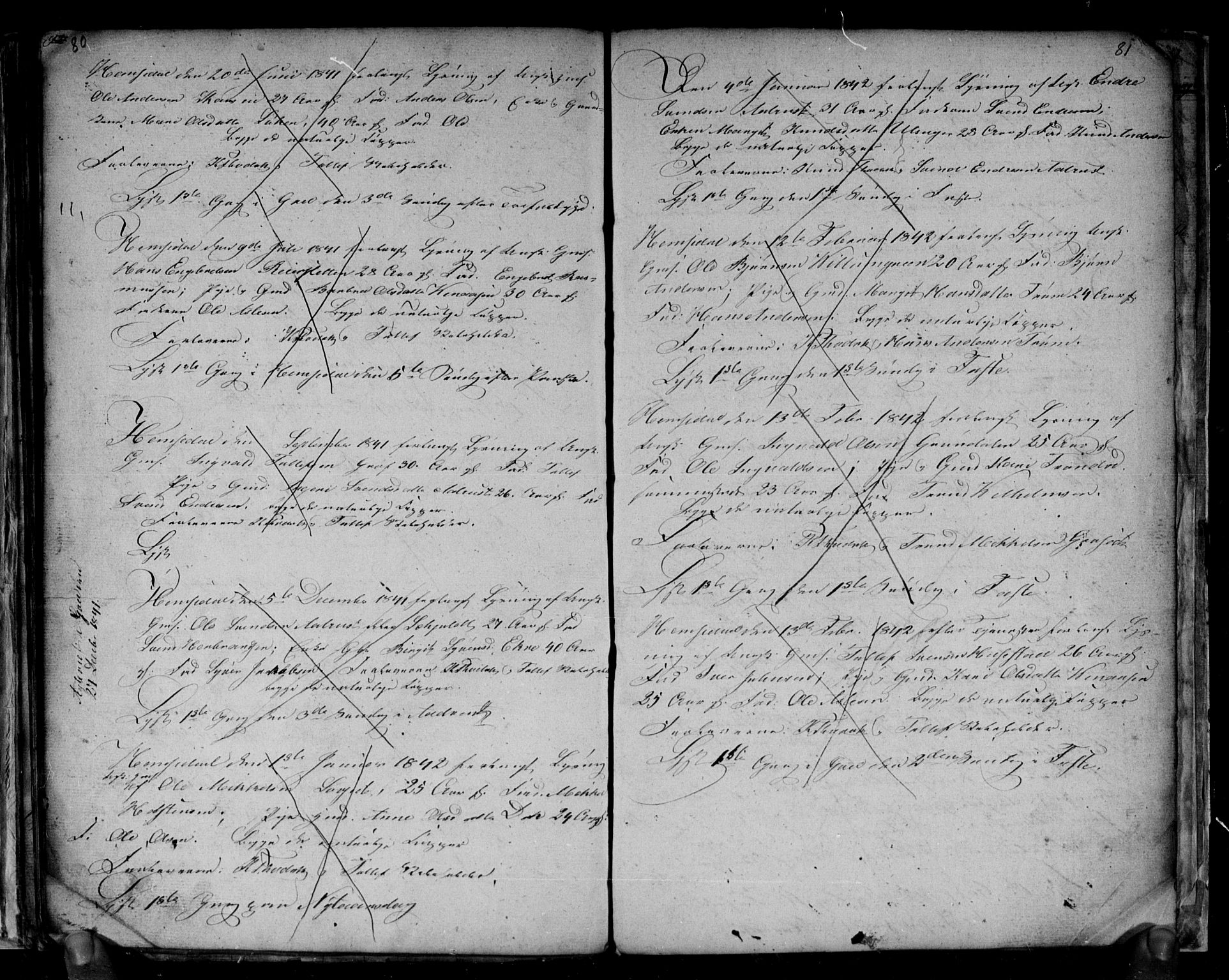Gol kirkebøker, SAKO/A-226/G/Gb/L0002: Parish register (copy) no. II 2, 1838-1844, p. 80-81