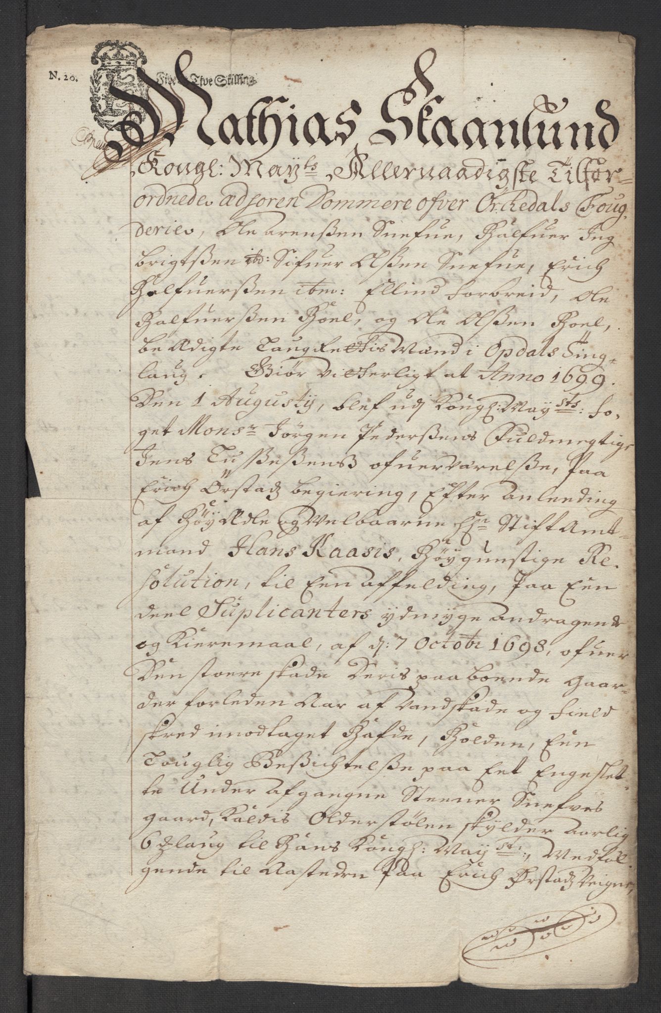 Rentekammeret inntil 1814, Reviderte regnskaper, Fogderegnskap, AV/RA-EA-4092/R60/L3964: Fogderegnskap Orkdal og Gauldal, 1713, p. 498