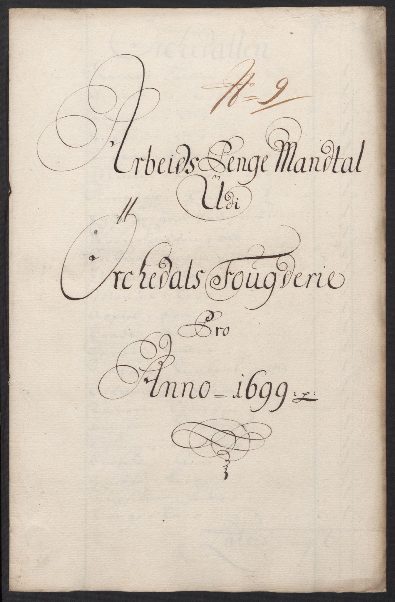 Rentekammeret inntil 1814, Reviderte regnskaper, Fogderegnskap, AV/RA-EA-4092/R60/L3949: Fogderegnskap Orkdal og Gauldal, 1699, p. 135