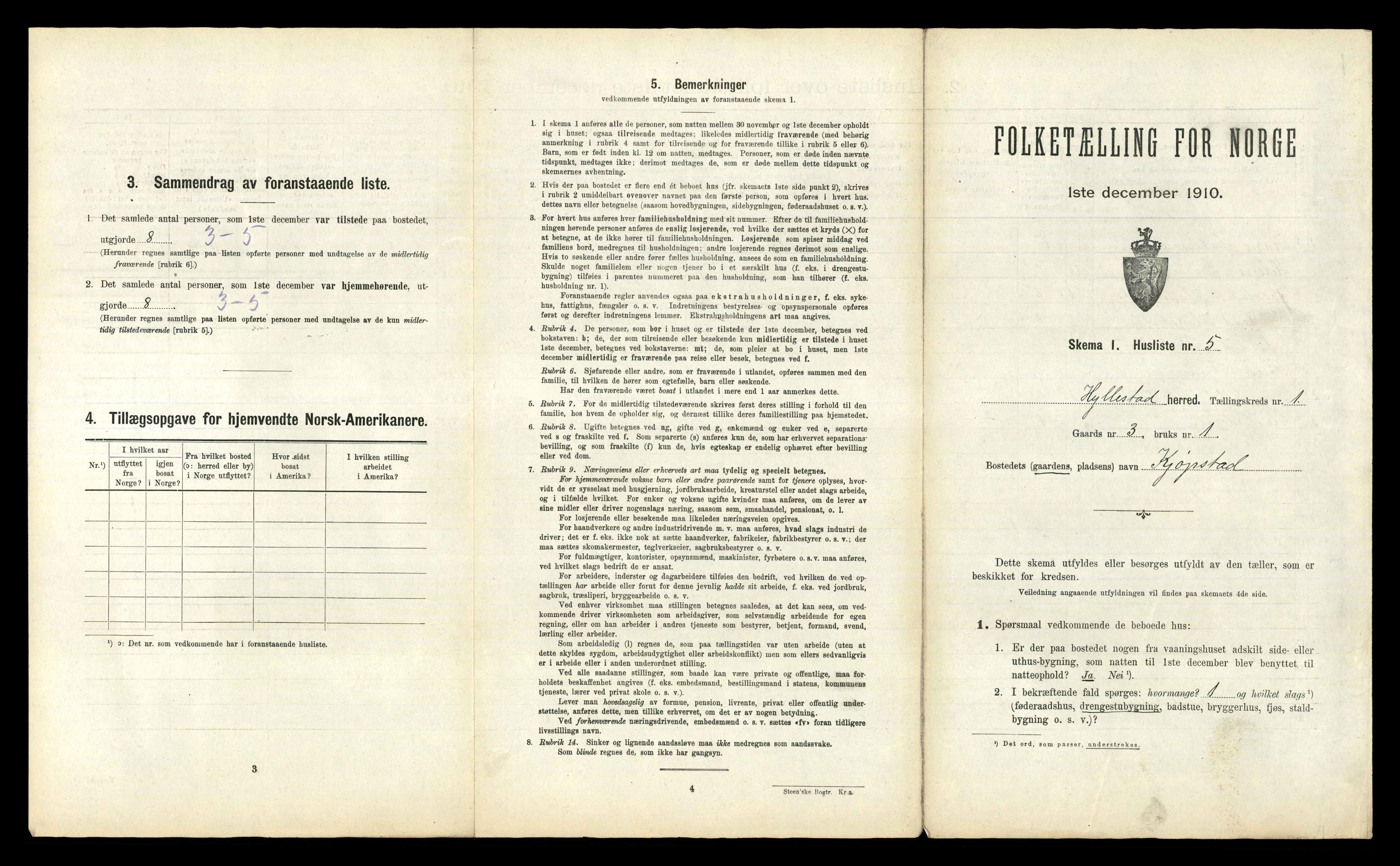 RA, 1910 census for Hyllestad, 1910, p. 57