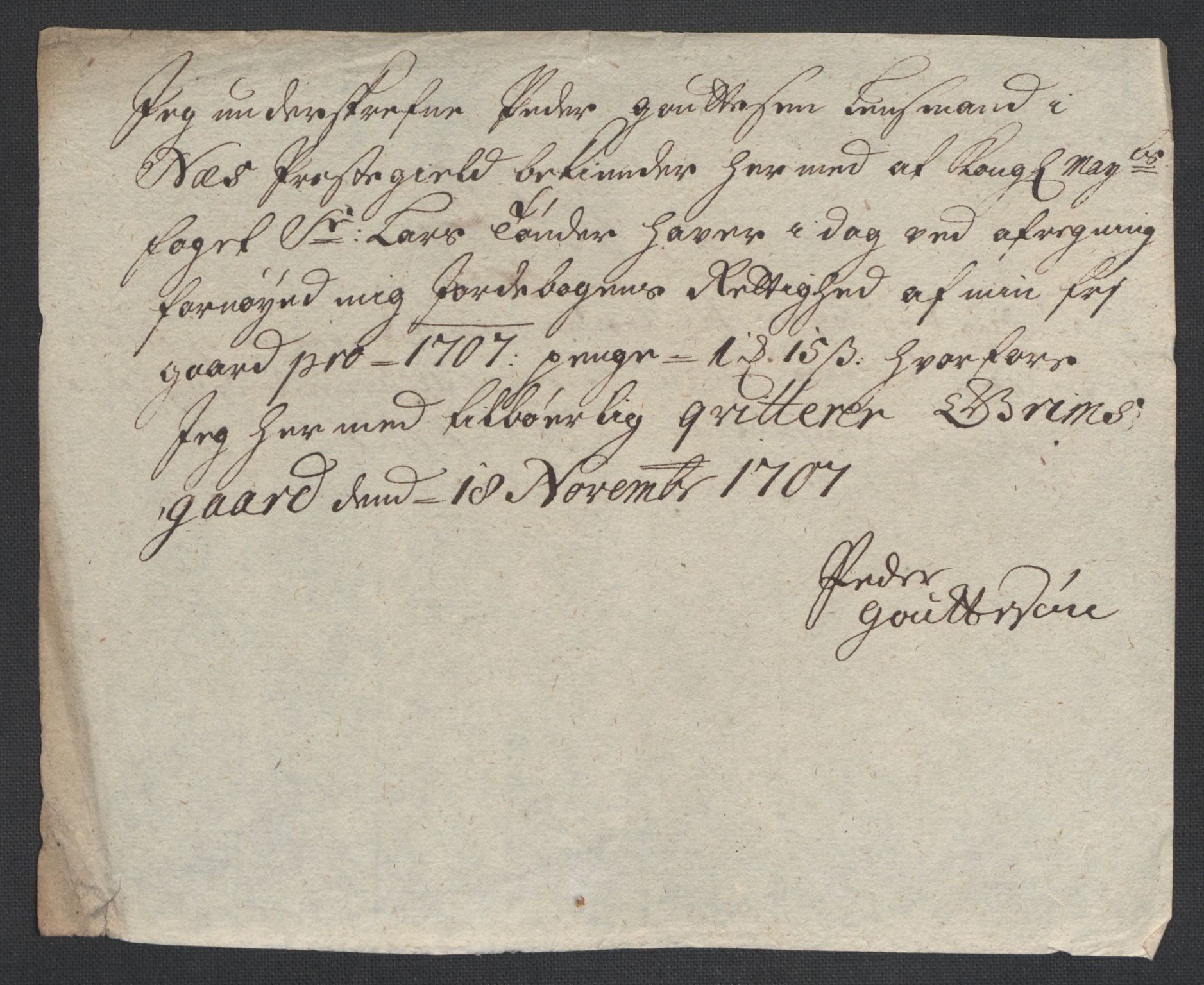 Rentekammeret inntil 1814, Reviderte regnskaper, Fogderegnskap, AV/RA-EA-4092/R22/L1466: Fogderegnskap Ringerike, Hallingdal og Buskerud, 1707, p. 270