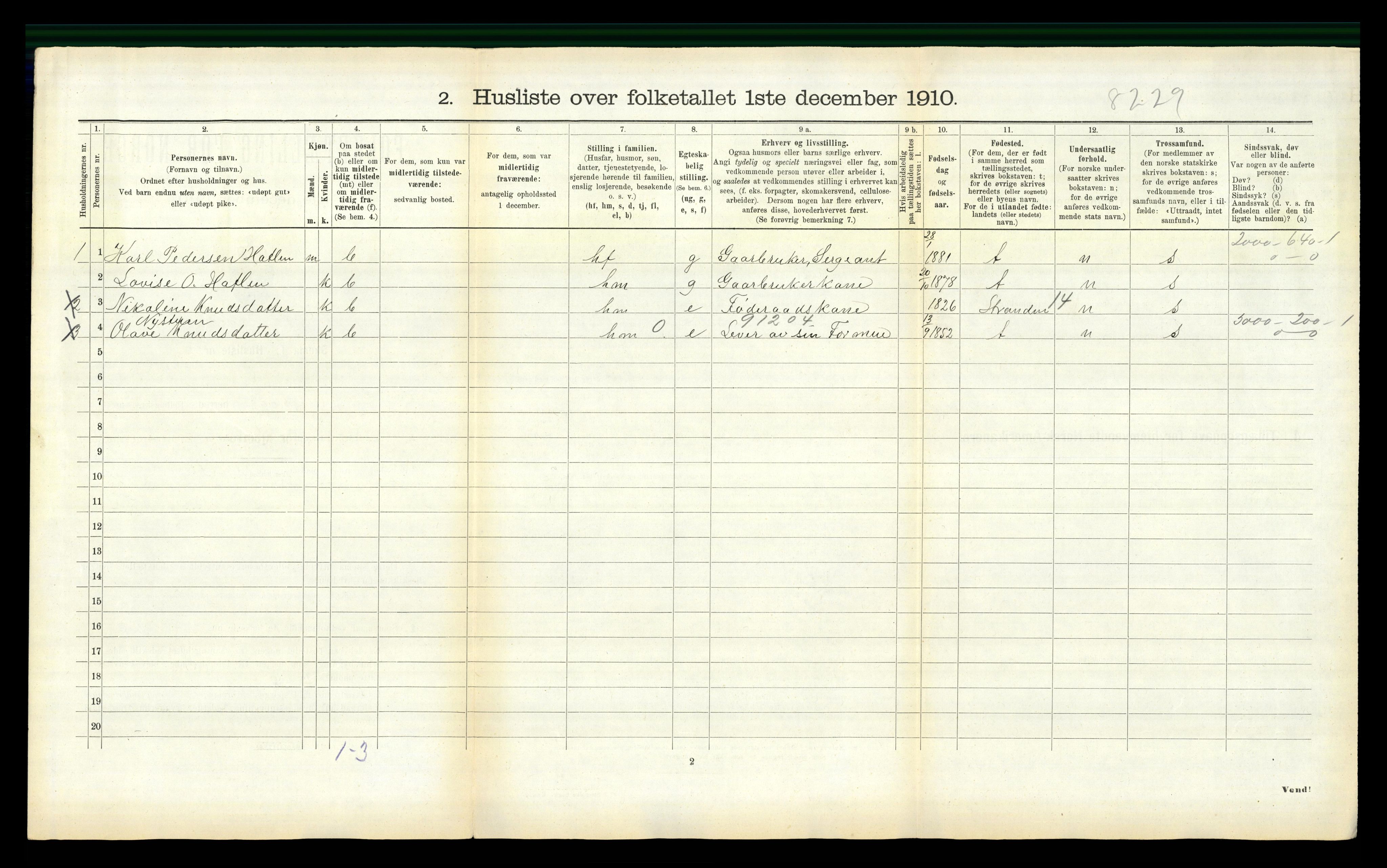 RA, 1910 census for Ørskog, 1910, p. 122