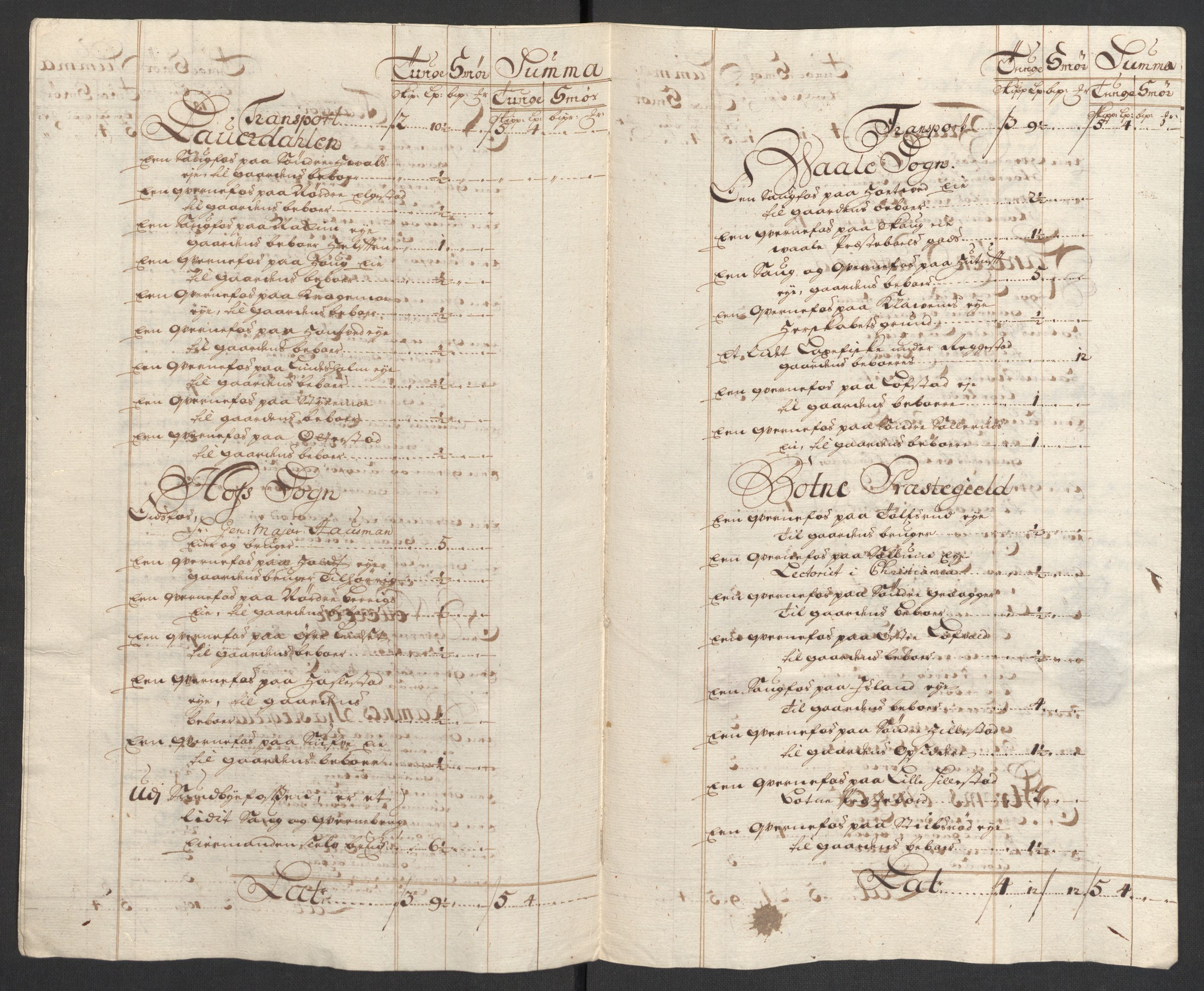 Rentekammeret inntil 1814, Reviderte regnskaper, Fogderegnskap, RA/EA-4092/R32/L1872: Fogderegnskap Jarlsberg grevskap, 1706-1707, p. 227